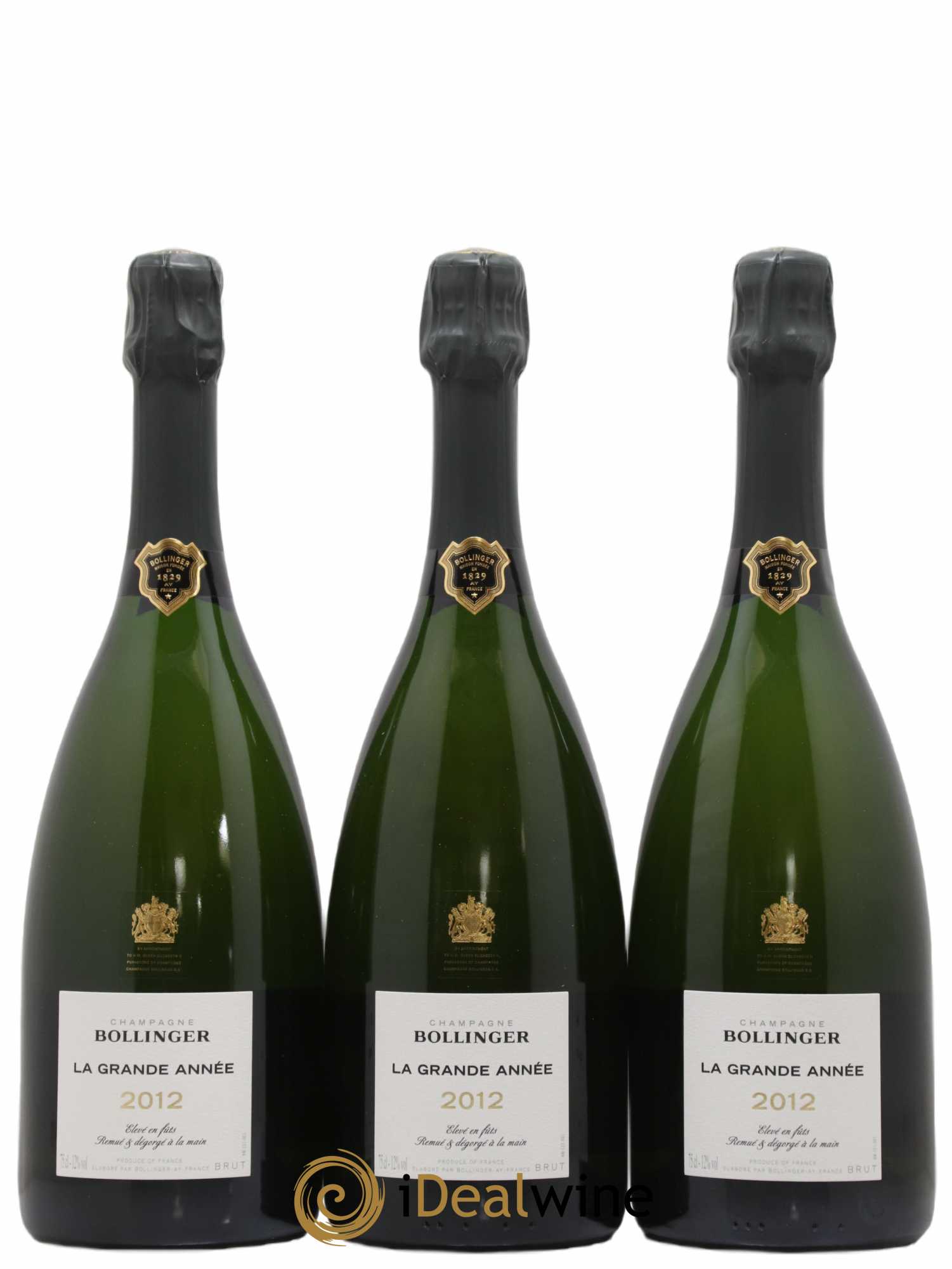 La Grande Année Brut Bollinger (sans prix de réserve) 2012 - Lot de 6 bouteilles - 1