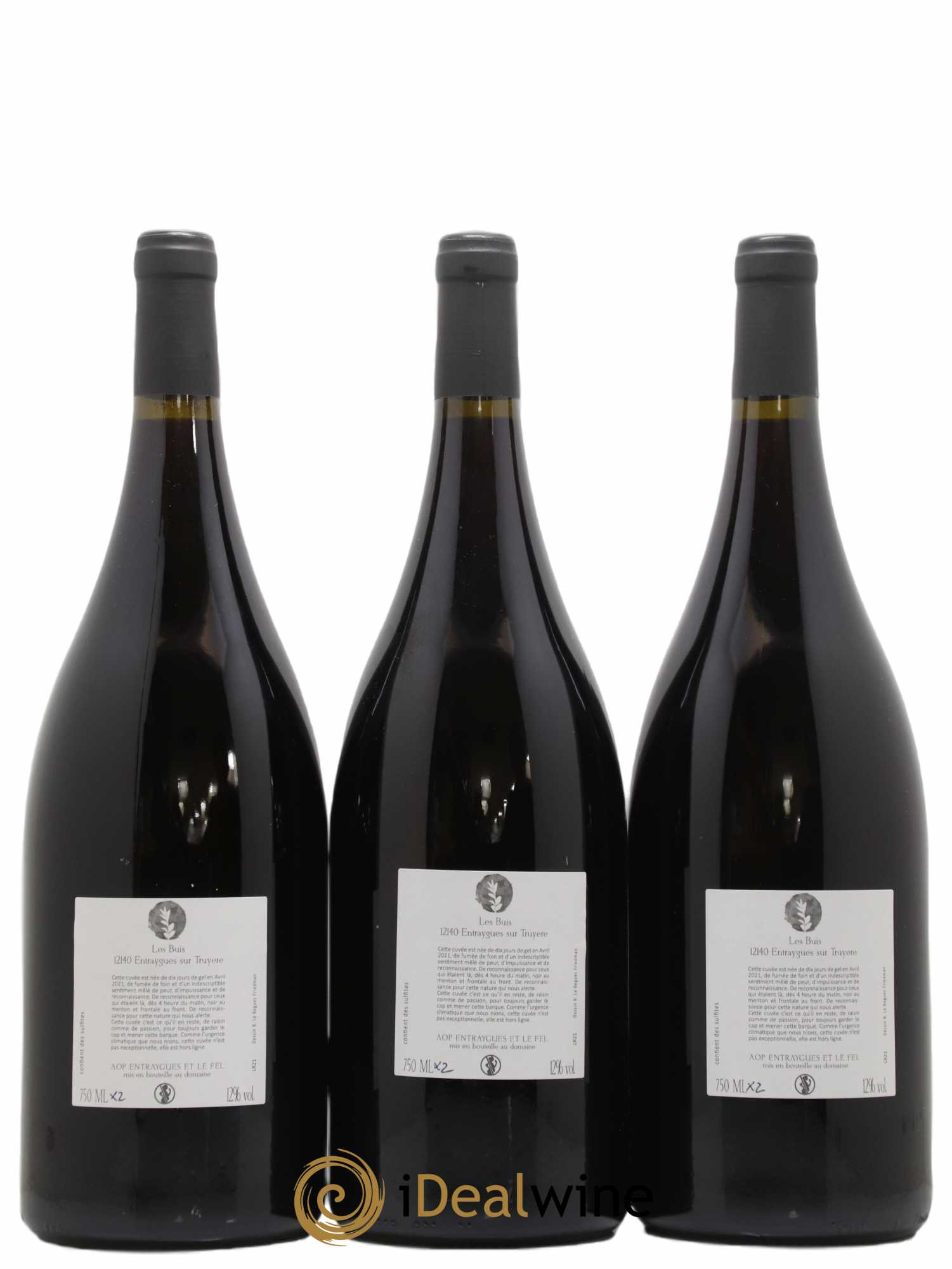 Divers AOP Entraygues-Le Fel Un phare dans la tempete Pauline Broca Domaine Les Buis (sans prix de réserve) 2021 - Lot de 3 magnums - 1