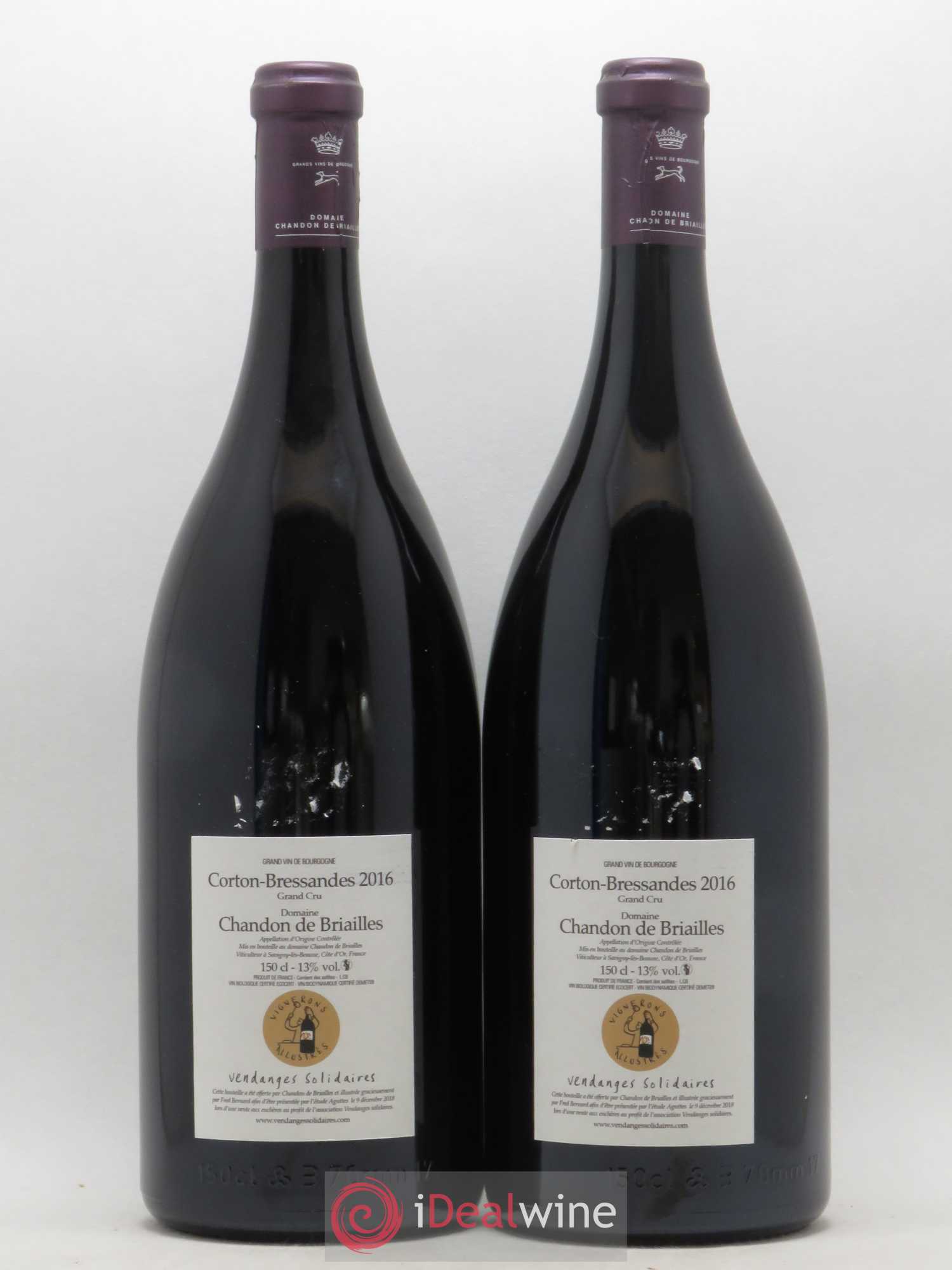 Corton Grand Cru Bressandes Chandon de Briailles (sans prix de réserve) 2016 - Lot de 2 magnums - 1