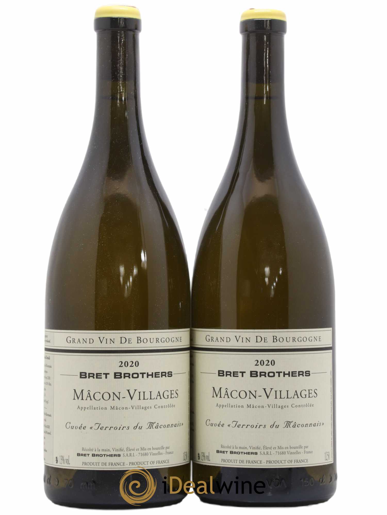 Mâcon Terroirs de Mâconnais Bret Brothers (sans prix de réserve) 2020 - Lot de 2 magnums - 0