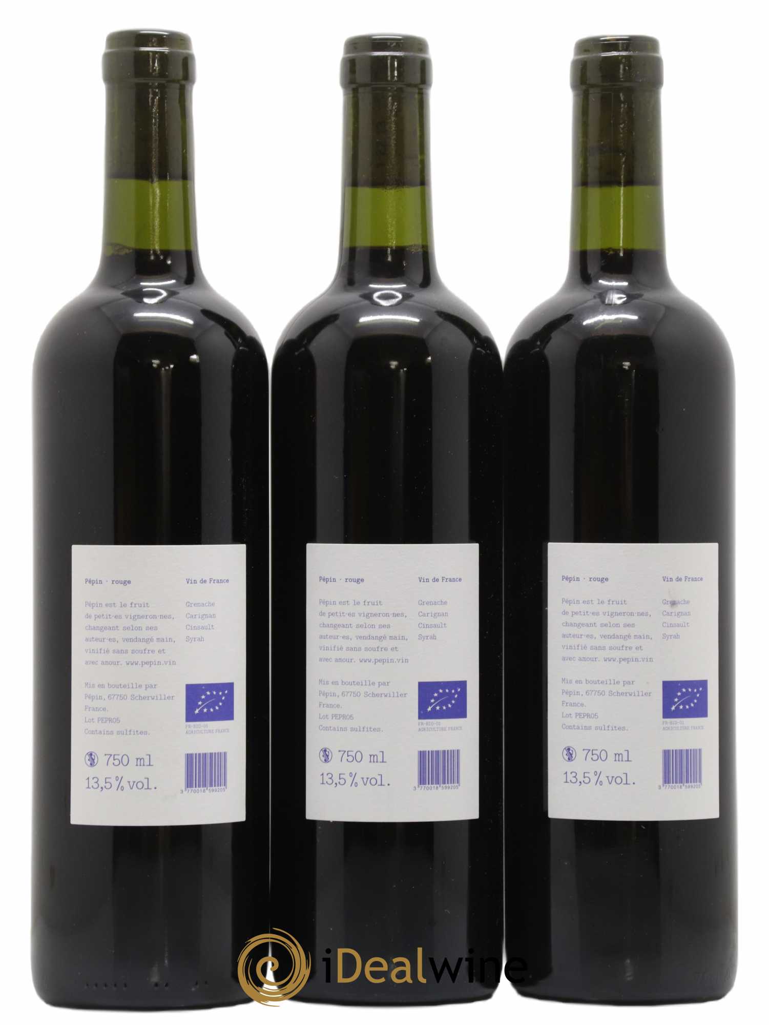 Vin de France Pépin rouge Pépin(no reserve) - Lot of 6 bottles - 2