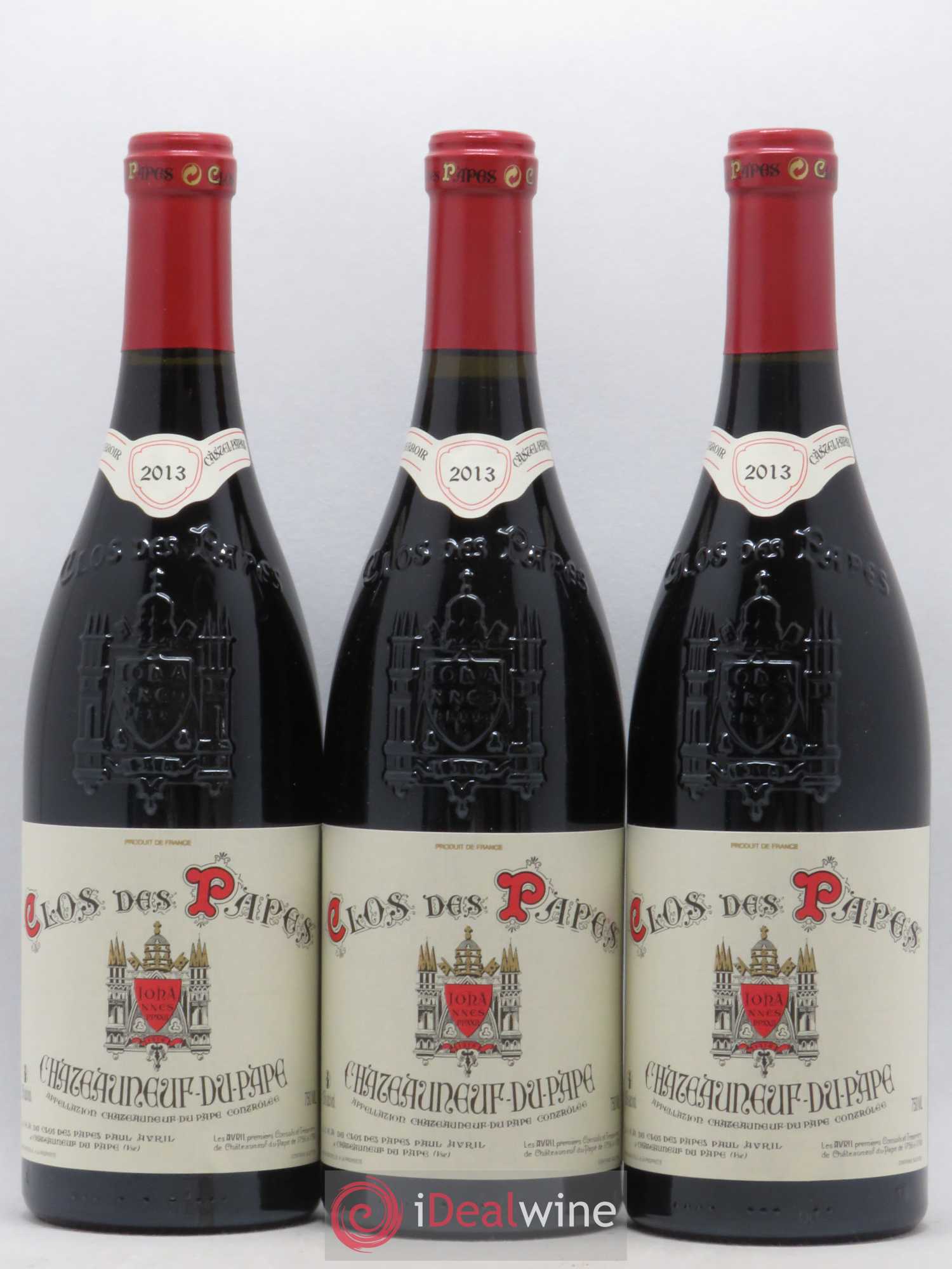 Châteauneuf-du-Pape Clos des Papes - Paul Avril (sans prix de réserve) 2013 - Lot de 12 bouteilles - 1