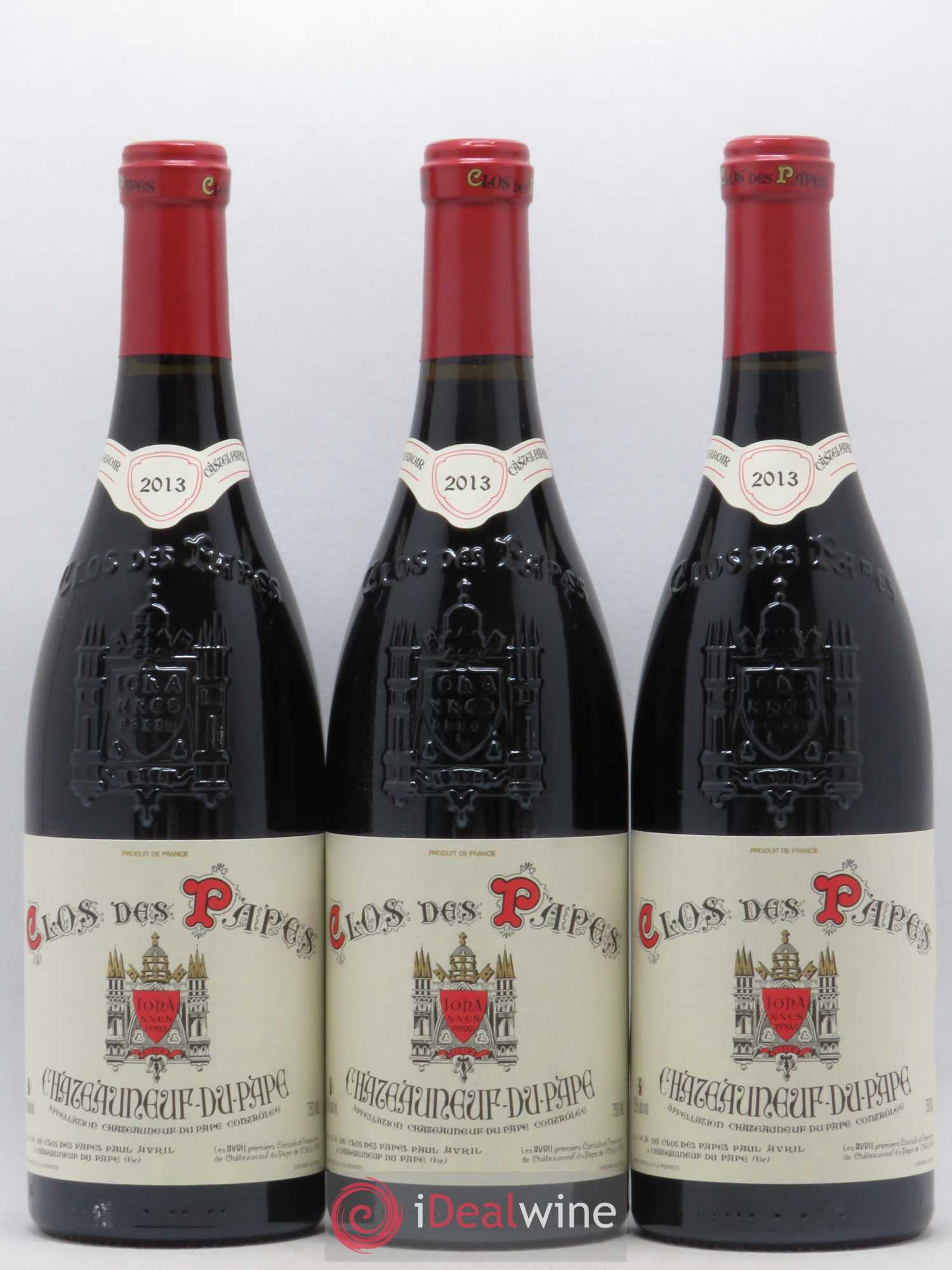 Châteauneuf-du-Pape Clos des Papes - Paul Avril (sans prix de réserve) 2013 - Lot de 12 bouteilles - 2