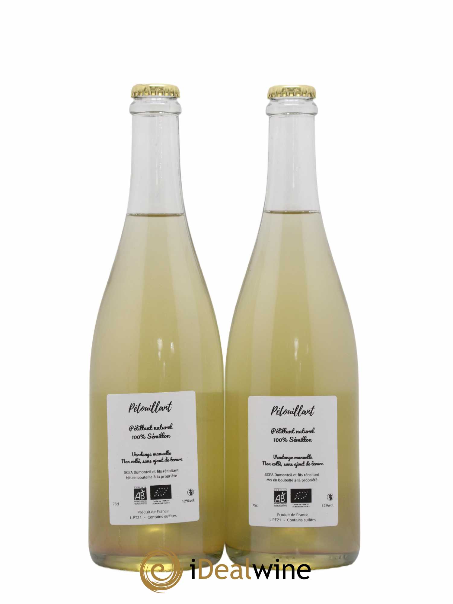 Vin de France Le petouillant Domaine du Boyer (sans prix de réserve) 2021 - Lot de 2 bouteilles - 1