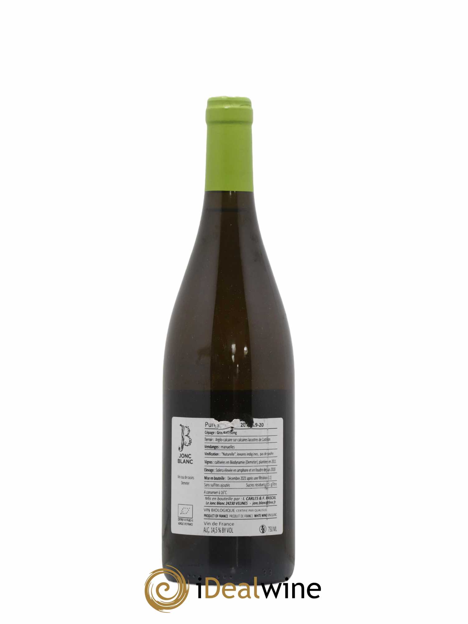 Vin de France Pure M Domaine Jonc Blanc (sans prix de réserve) - Lot de 1 bouteille - 1