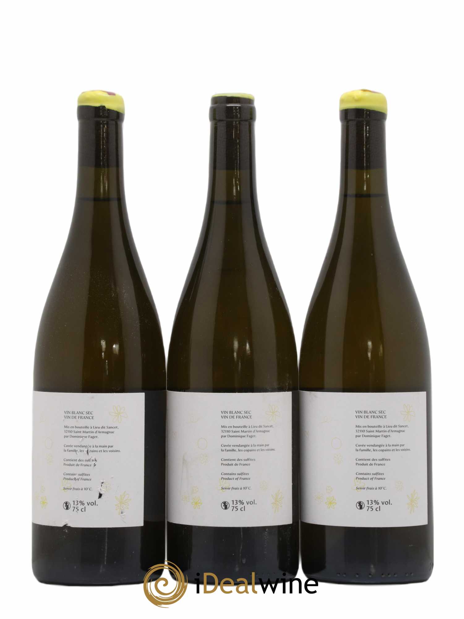 Sud-Ouest Ca fait rire les oiseaux, ca fait chanter les abeilles Dominique Faget (sans prix de réserve) - Lot de 3 bouteilles - 1