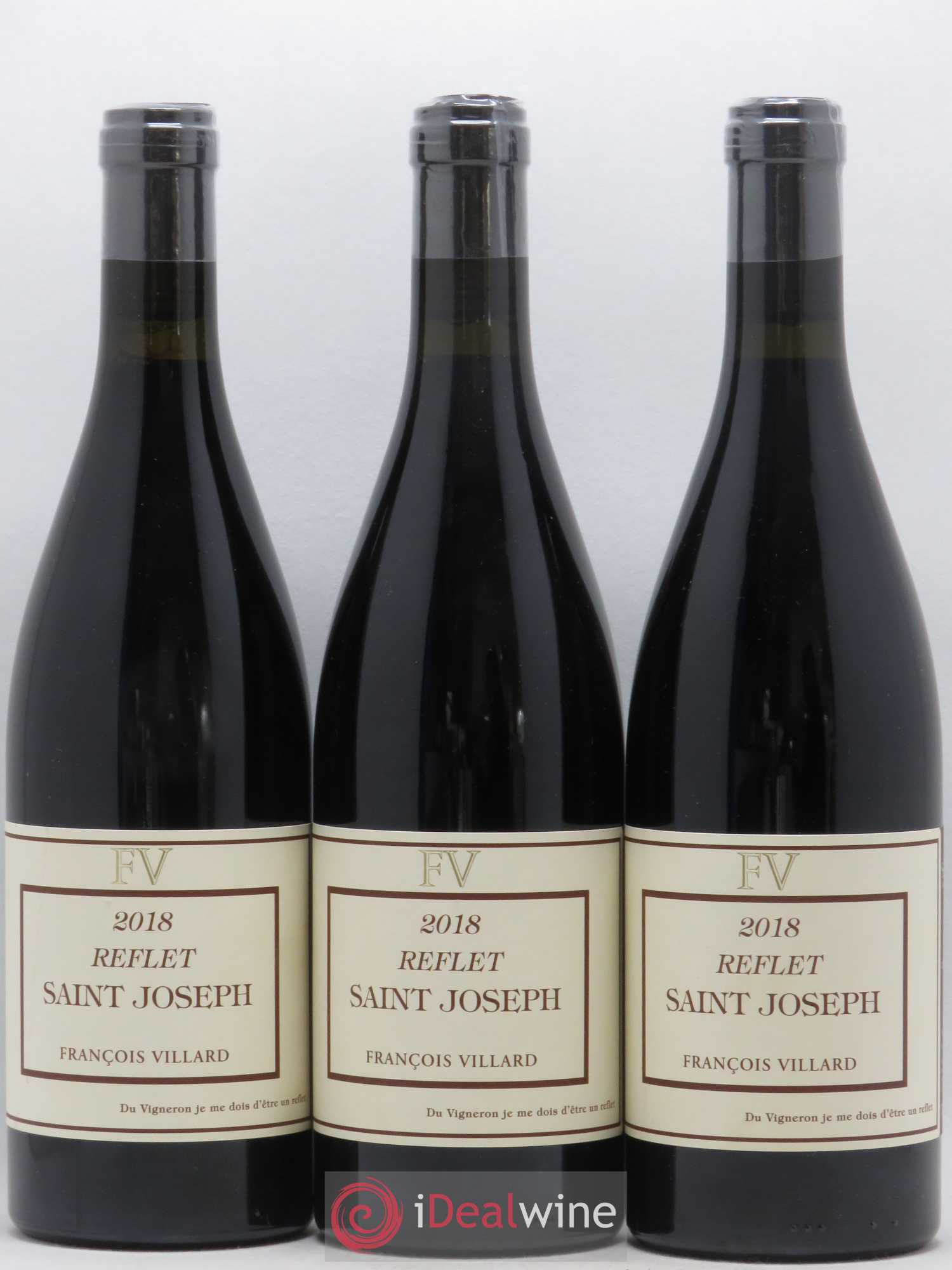 Saint-Joseph Reflet François Villard (sans prix de réserve) 2018 - Lot de 3 bouteilles - 0