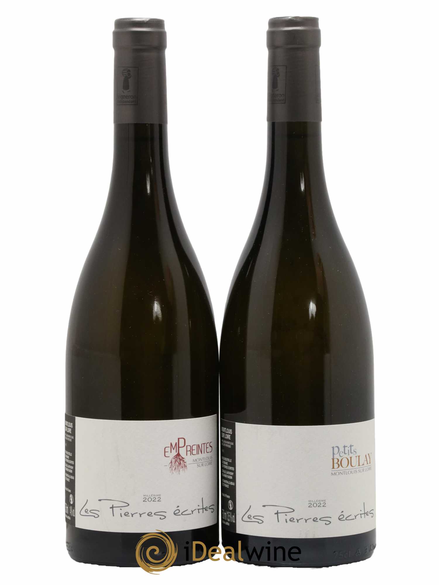 Montlouis-sur-Loire 1 Petits Boulay - 1 Empreintes Les Pierres Ecrites 2022 - Lot de 2 bouteilles - 0