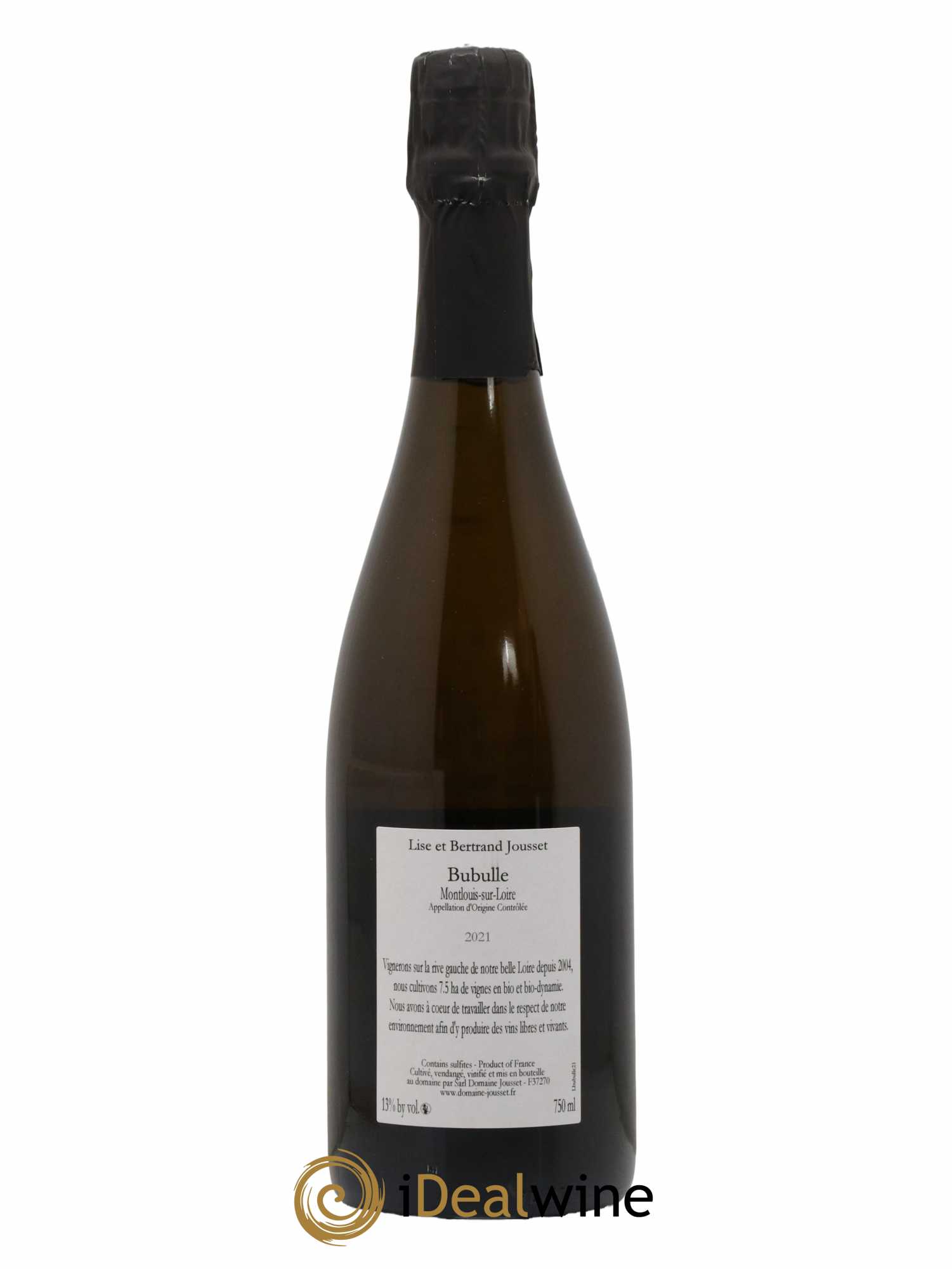 Montlouis-sur-Loire Bubulle Lise et Bertrand Jousset 2021 - Lot de 1 bouteille - 1