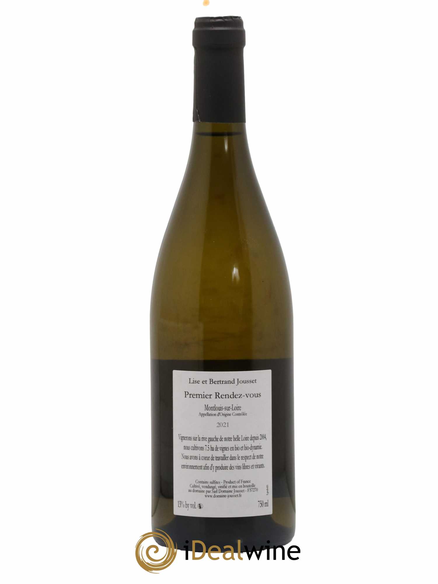 Montlouis-sur-Loire Premier Rendez-vous Lise et Bertrand Jousset 2021 - Lot de 1 bouteille - 1