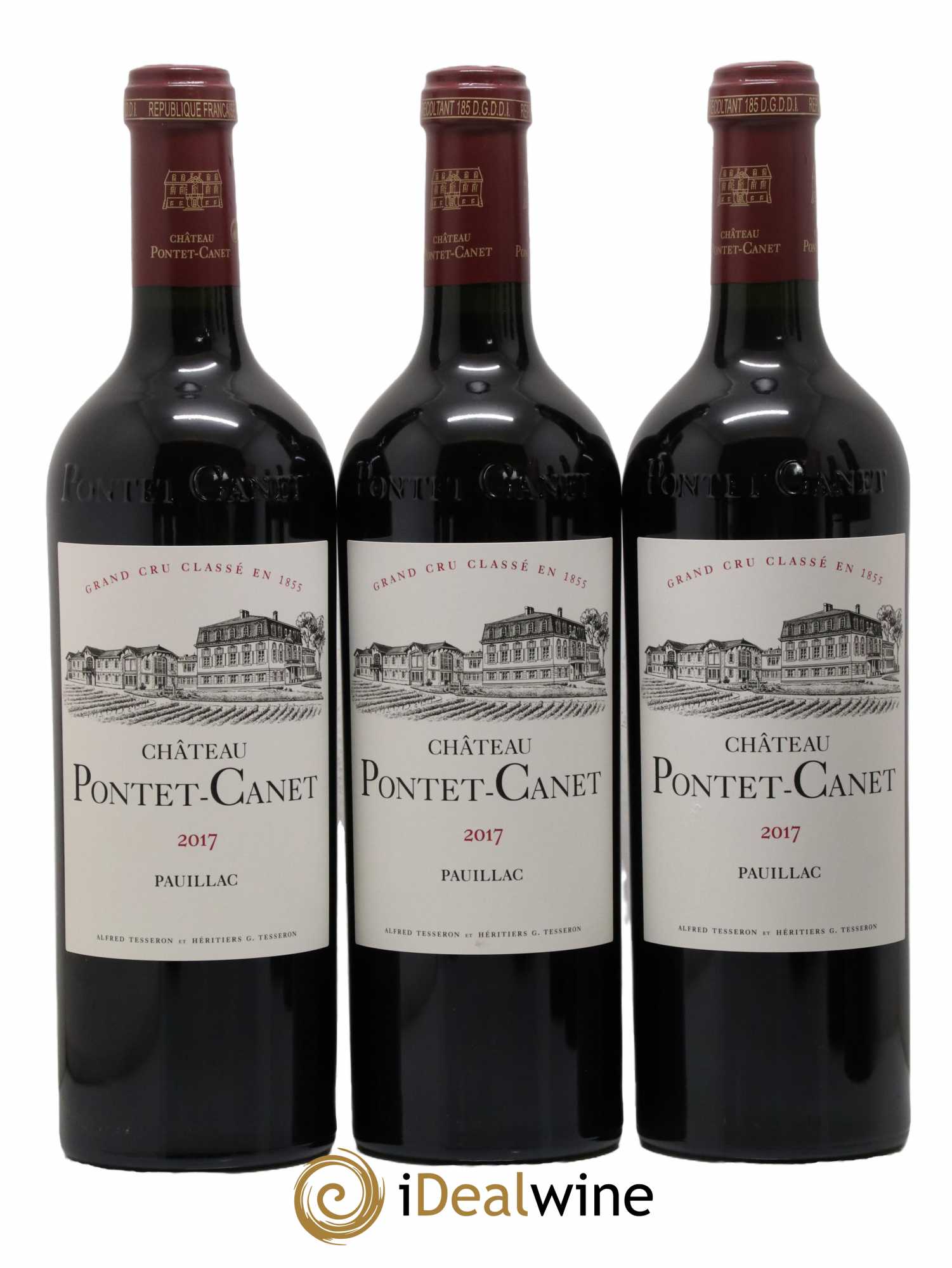 Château Pontet Canet 5ème Grand Cru Classé 2017 - Posten von 6 Flaschen - 1