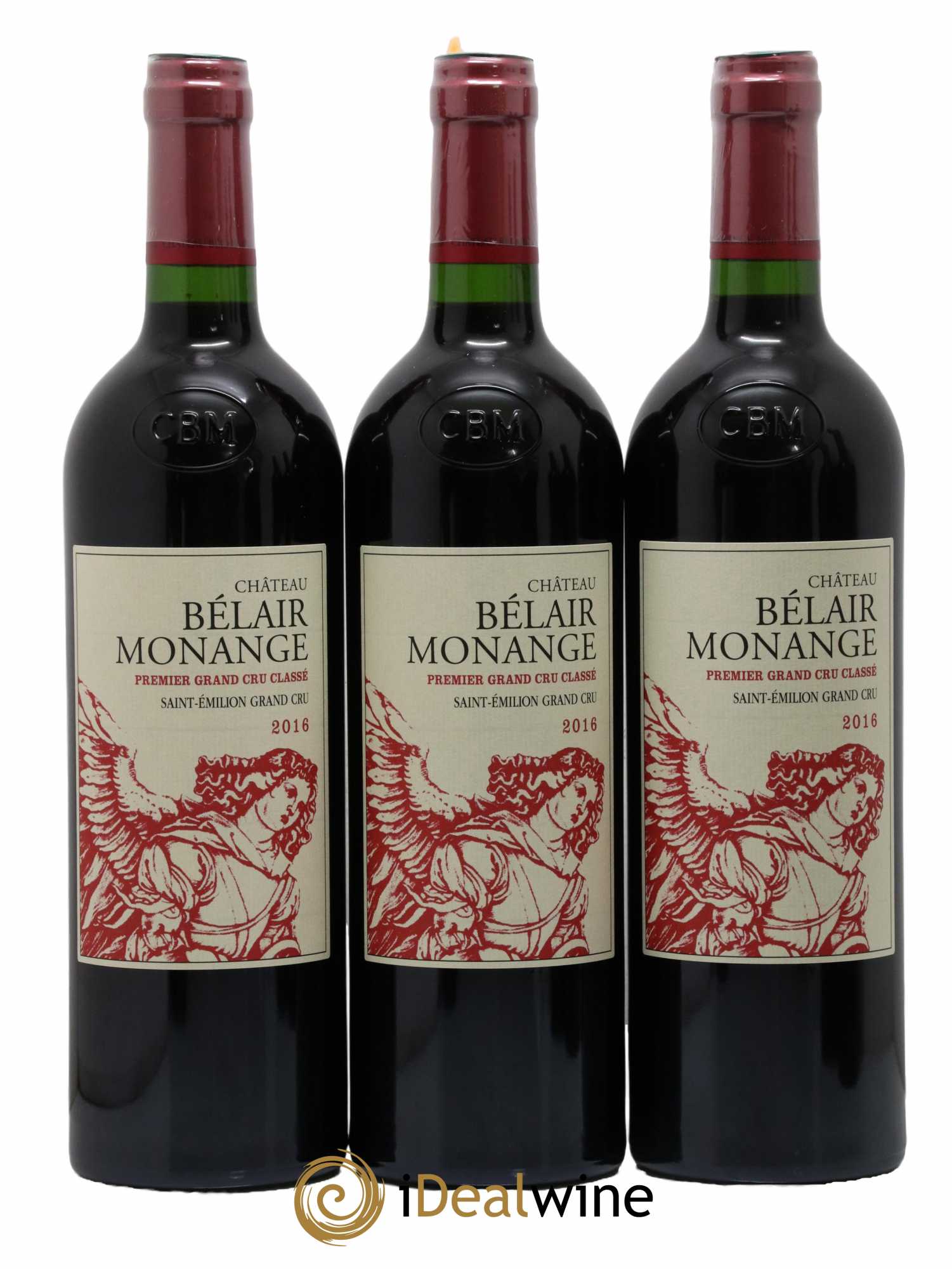 Château Belair (Belair-Monange) 1er Grand Cru Classé B 2016 - Posten von 6 Flaschen - 1