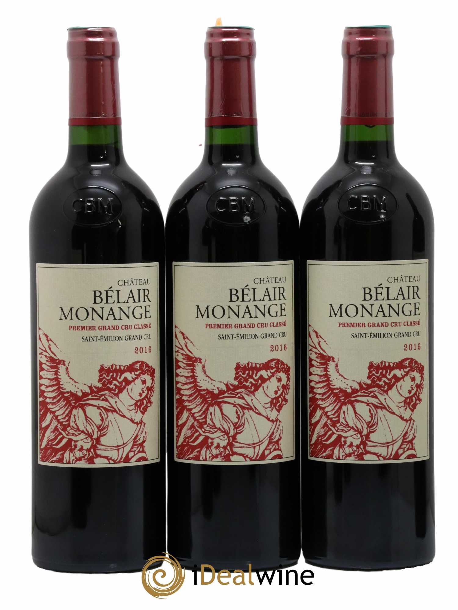 Château Belair (Belair-Monange) 1er Grand Cru Classé B 2016 - Lotto di 6 bottiglie - 3
