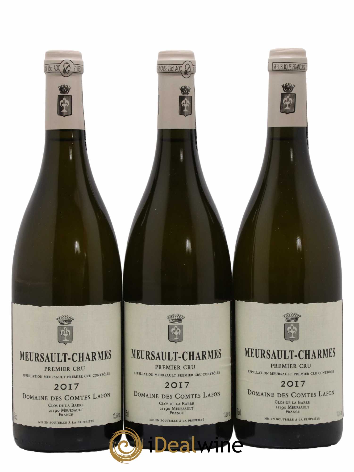 Meursault 1er Cru Charmes Comtes Lafon (Domaine des) 2017 - Lot de 3 bouteilles - 0