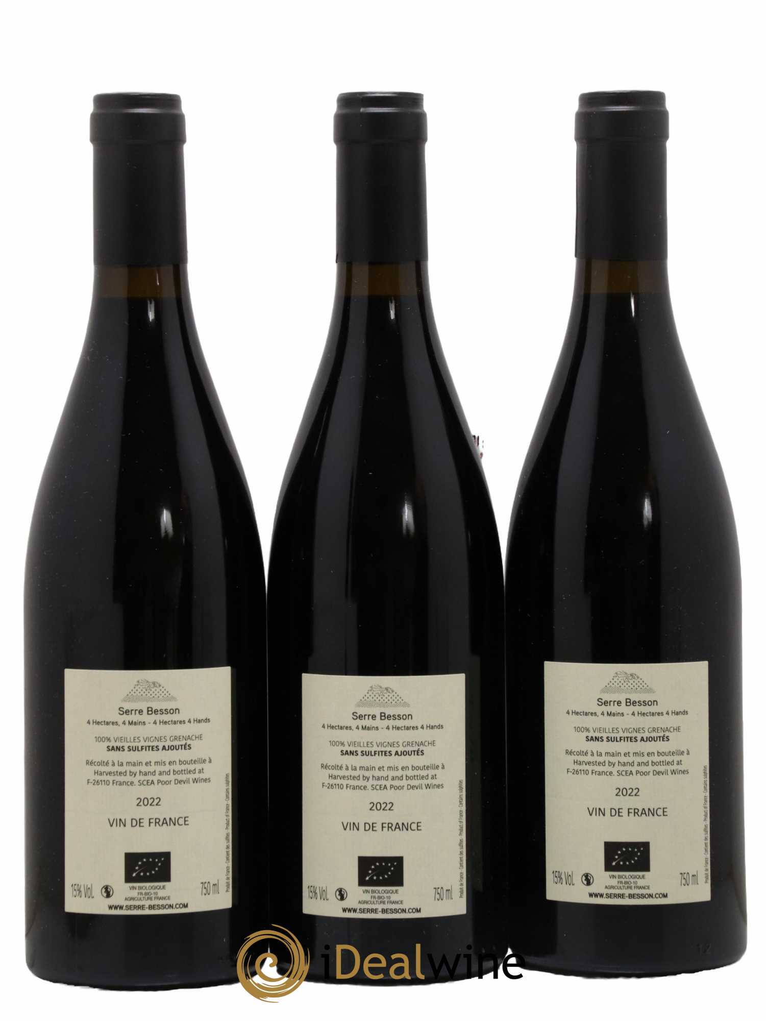 Vin de France Pauvre Diable vieilles vignes Grenache Serre Besson 2022 - Posten von 3 Flaschen - 1