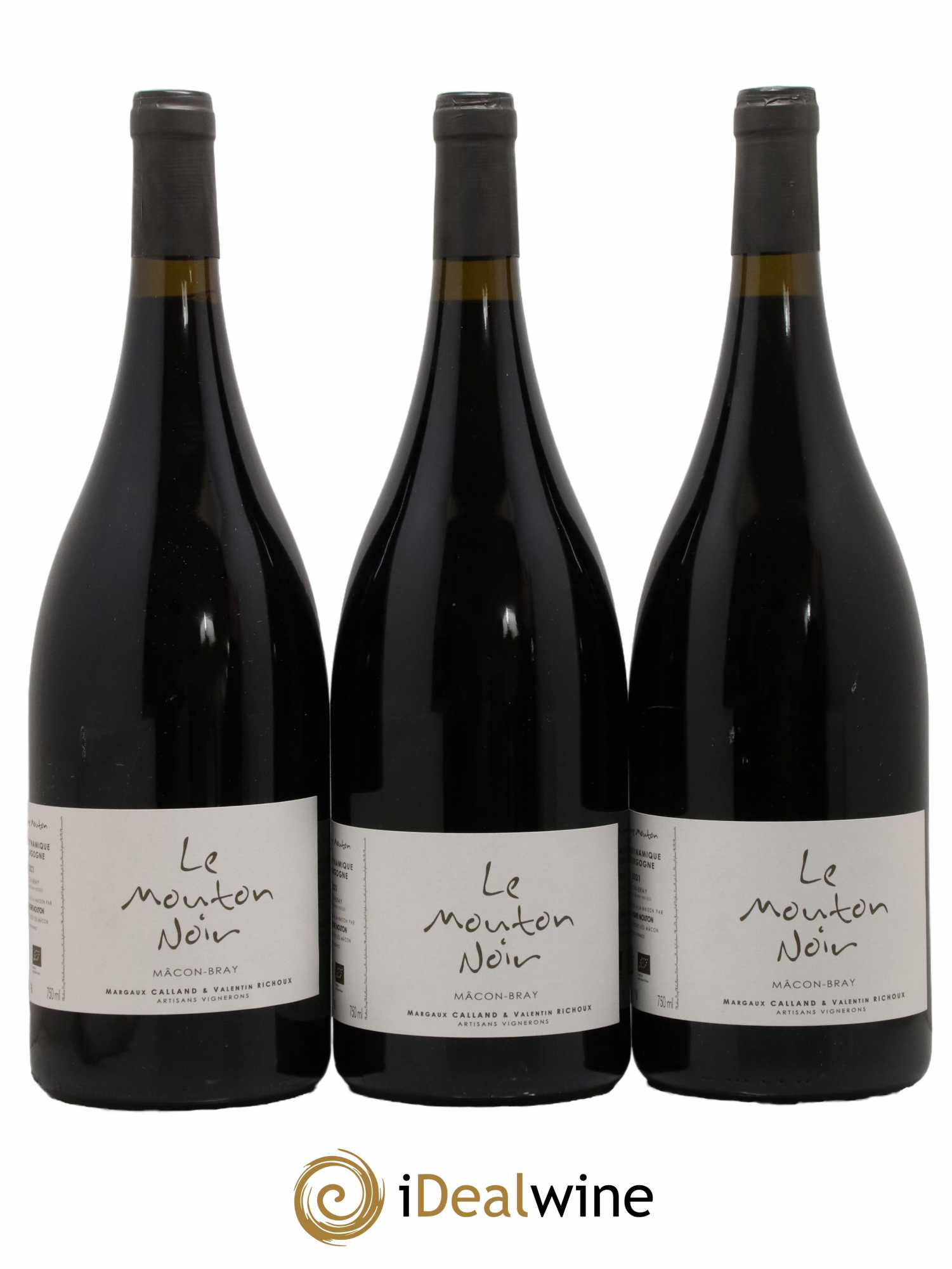Mâcon Bray Mouton Noir Vigne Mouton 2021 - Lot de 3 magnums - 0