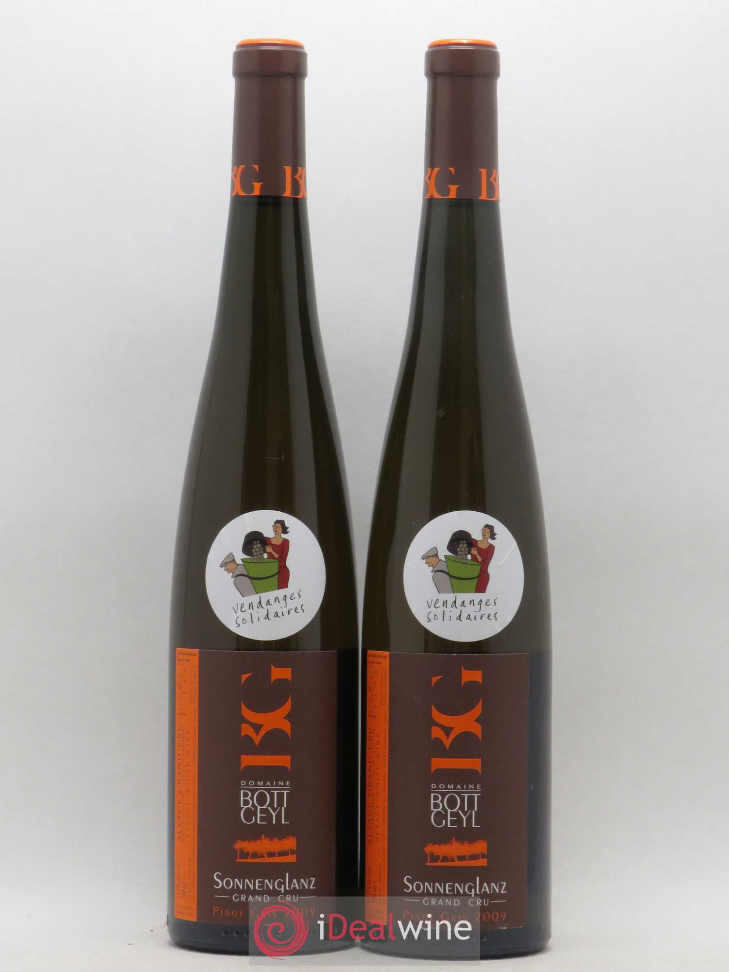 Alsace Pinot Gris Grand Cru Sonnenglanz Bott-Geyl (Domaine) (sans prix de réserve) 2009 - Lot de 2 bouteilles - 0