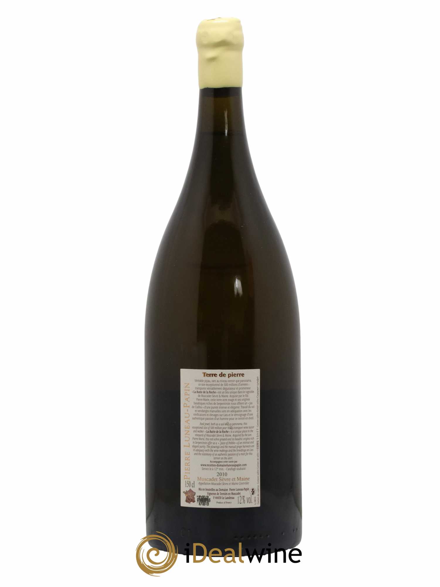 Muscadet-Sèvre-et-Maine sur lie Terre de Pierre Luneau-Papin 2010 - Lot de 1 magnum - 1