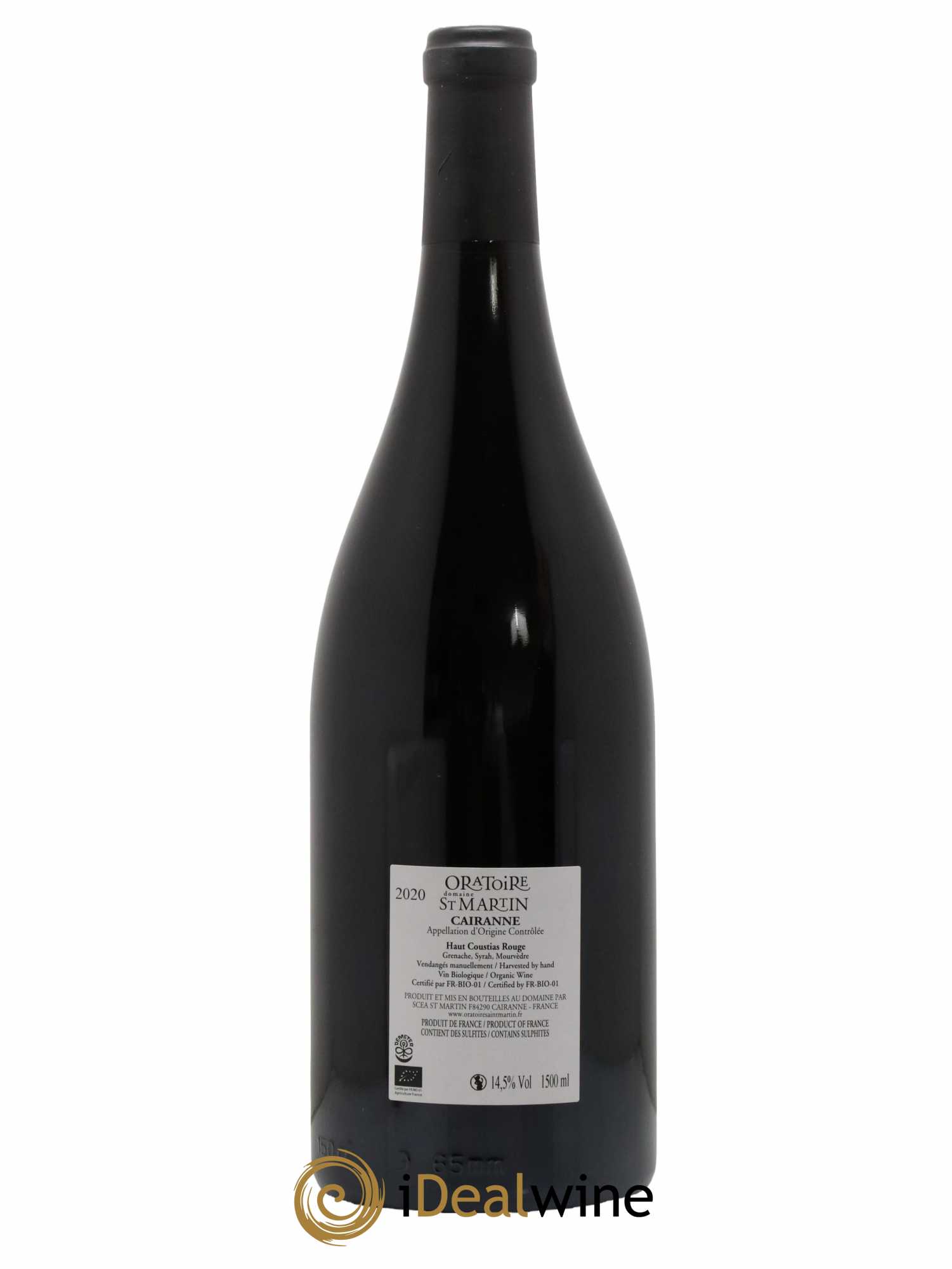 Cairanne Haut-Coustias Oratoire Saint-Martin - Frédéric et François Alary 2020 - Lot de 1 magnum - 1