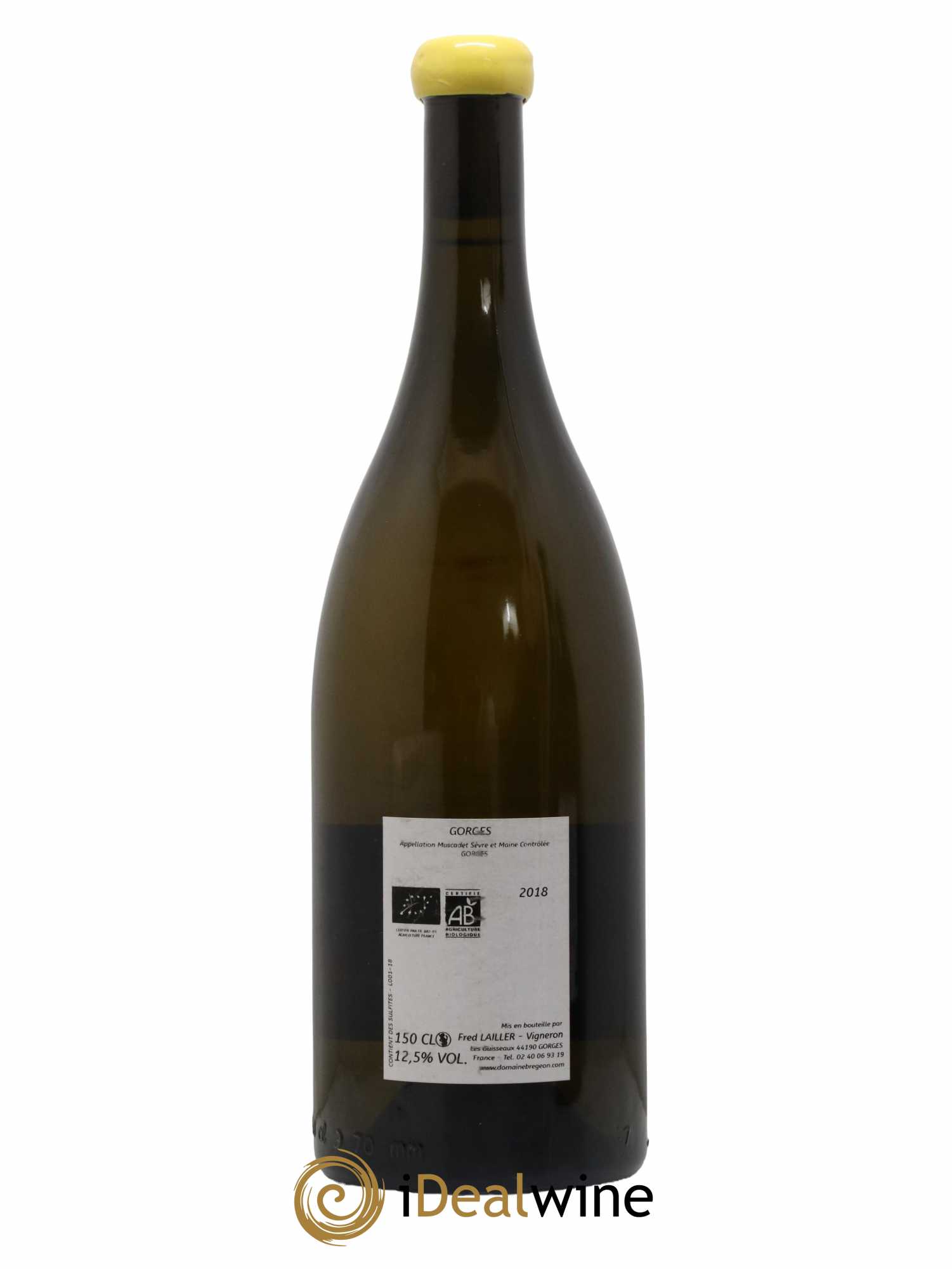 Muscadet Gorges Domaine Bregeon 2018 - Lot de 1 magnum - 1