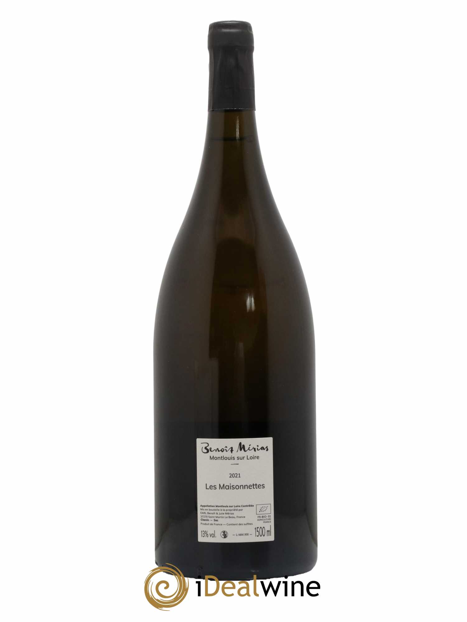Montlouis-sur-Loire Les Maisonnettes Benoît Merias 2021 - Lot of 1 magnum - 1