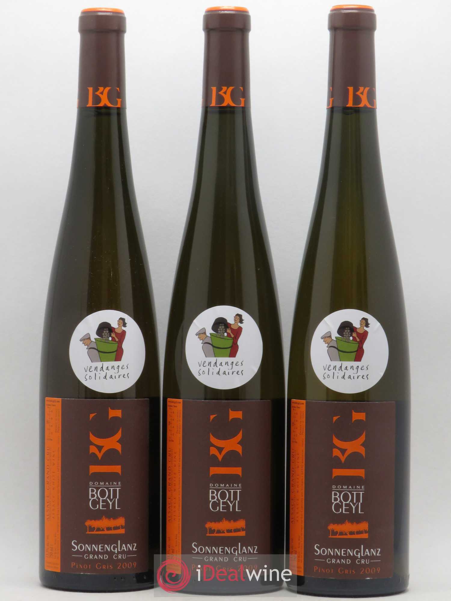 Alsace Pinot Gris Grand Cru Sonnenglanz Bott-Geyl (Domaine) (sans prix de réserve) 2009 - Lot de 3 bouteilles - 0