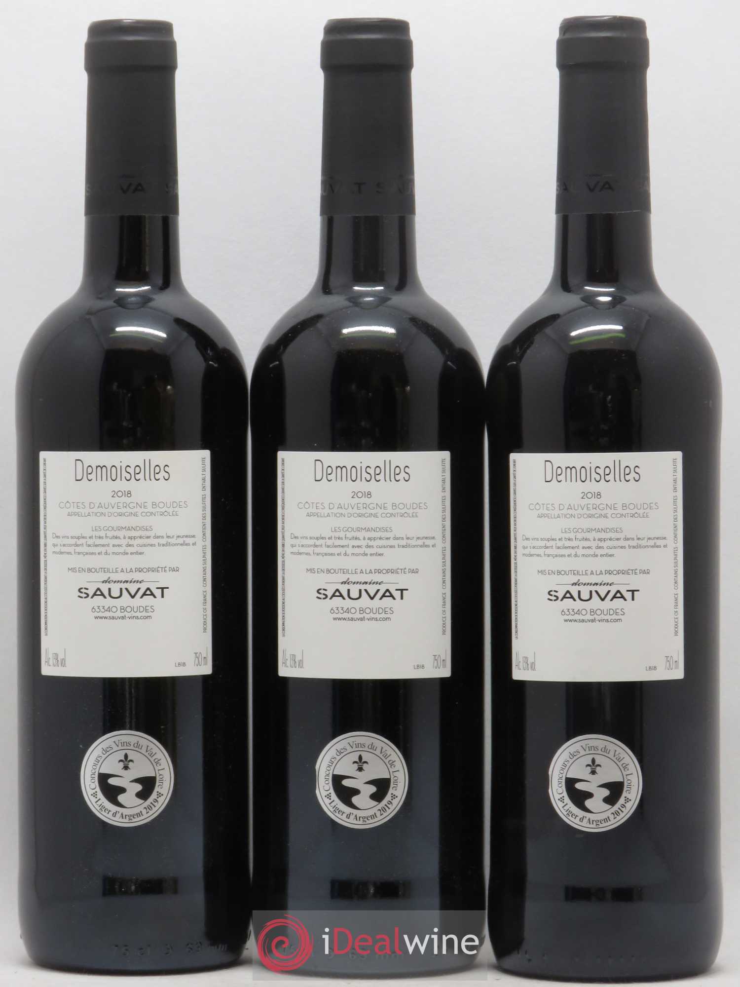 Divers Cotes d'Auvergne Boudes Les Demoiselles Domaine Annie Sauvat (sans prix de réserve)  2018 - Lot de 6 bouteilles - 2