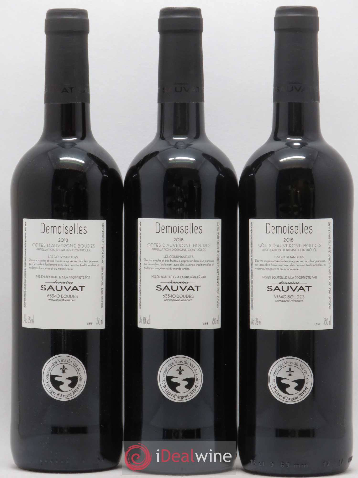 Divers Cotes d'Auvergne Boudes Les Demoiselles Domaine Annie Sauvat 2018 - Posten von 3 Flaschen - 1