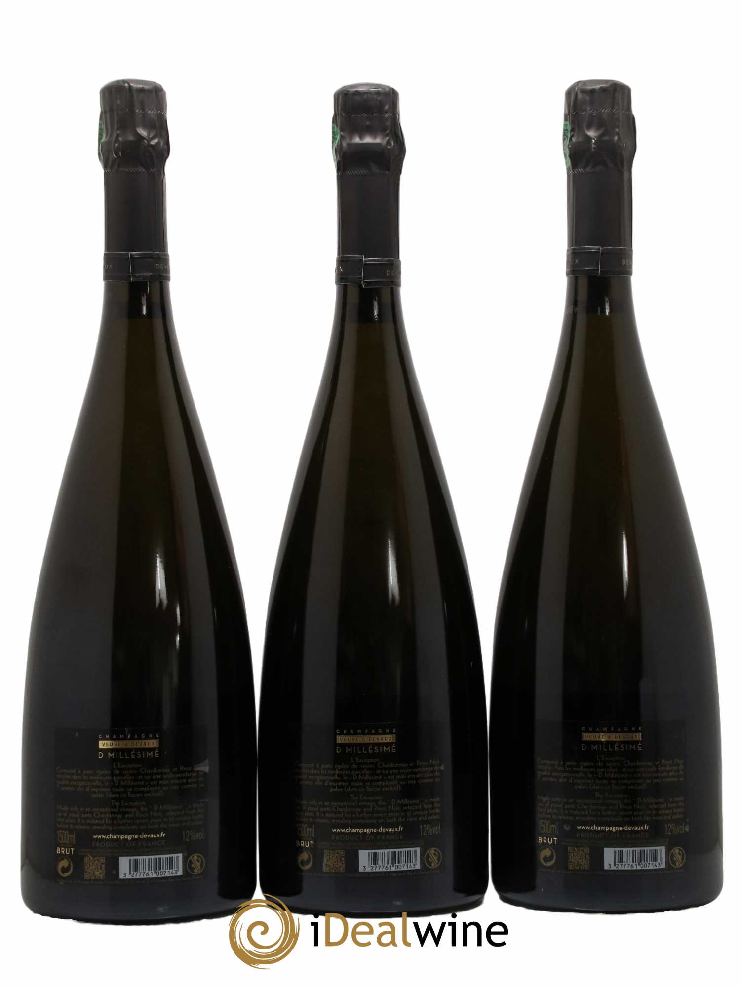 Champagne Millésimé Devaux 2008 - Posten von 3 Magnum - 1