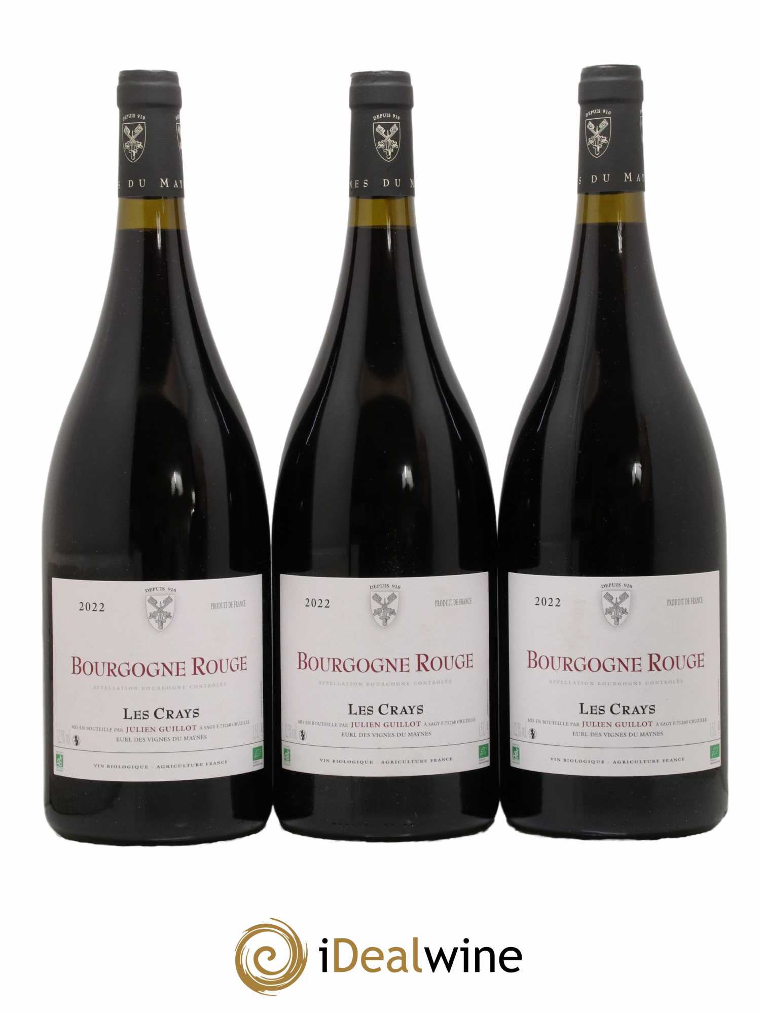 Bourgogne Les Crays Les Vignes du Maynes 2022 - Lot de 3 magnums - 0