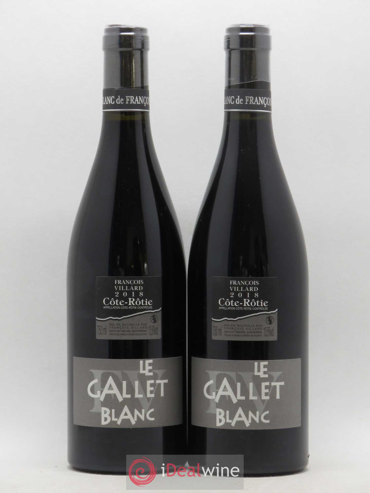 Côte-Rôtie Le Gallet Blanc François Villard (sans prix de réserve) 2018 - Lot de 2 bouteilles - 0