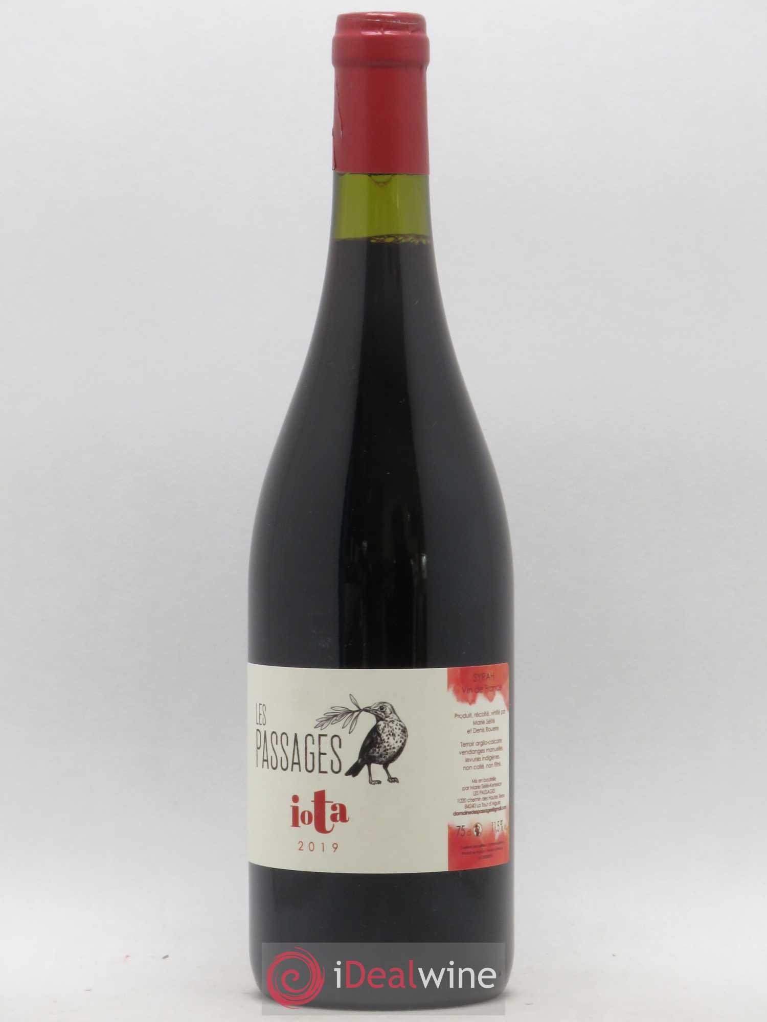 Vin de France Iota Les Passages (sans prix de réserve) 2019 - Posten von 1 Flasche - 0