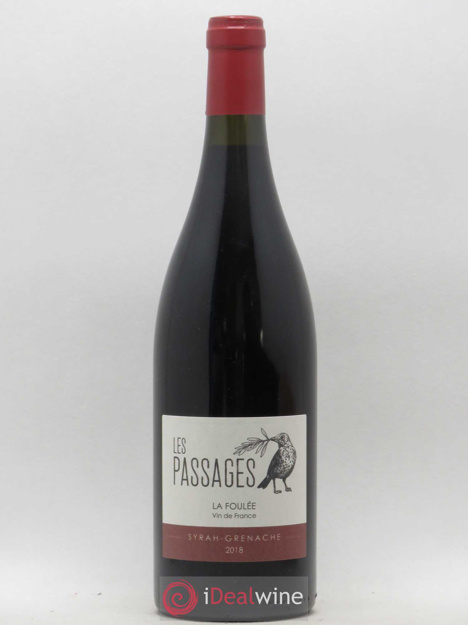 Vin de France La Foulée Syrah-Grenache Les Passages (sans prix de réserve) 2018 - Posten von 1 Flasche - 0