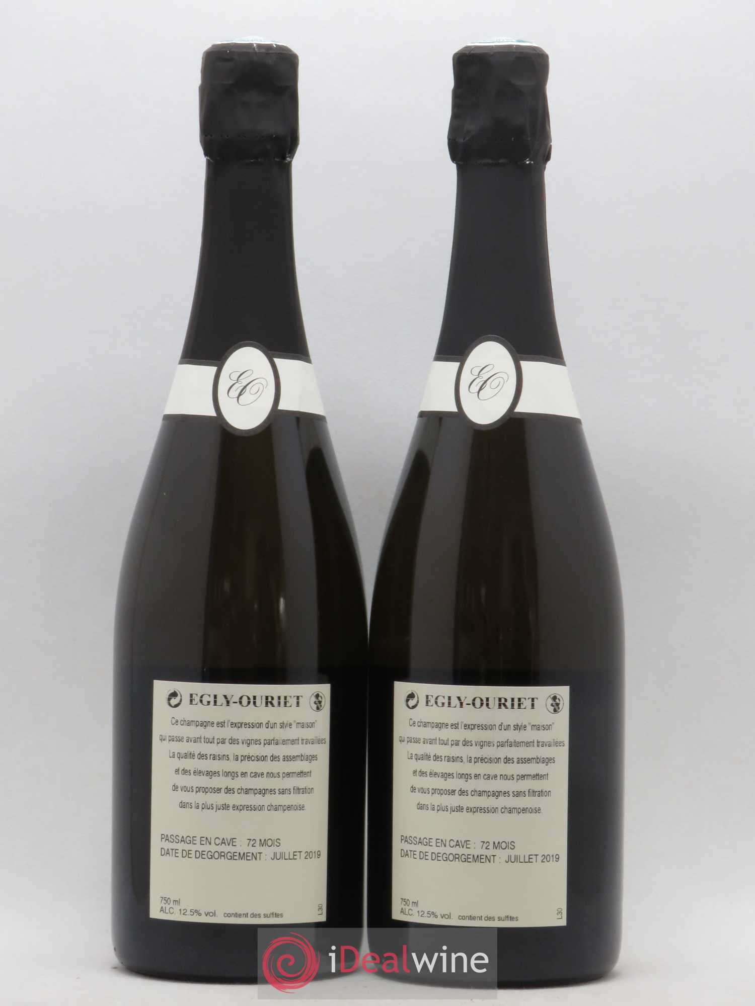 Blanc de Noirs Les Crayères Vieilles vignes Egly-Ouriet (sans prix de réserve) - Lot de 2 bouteilles - 1