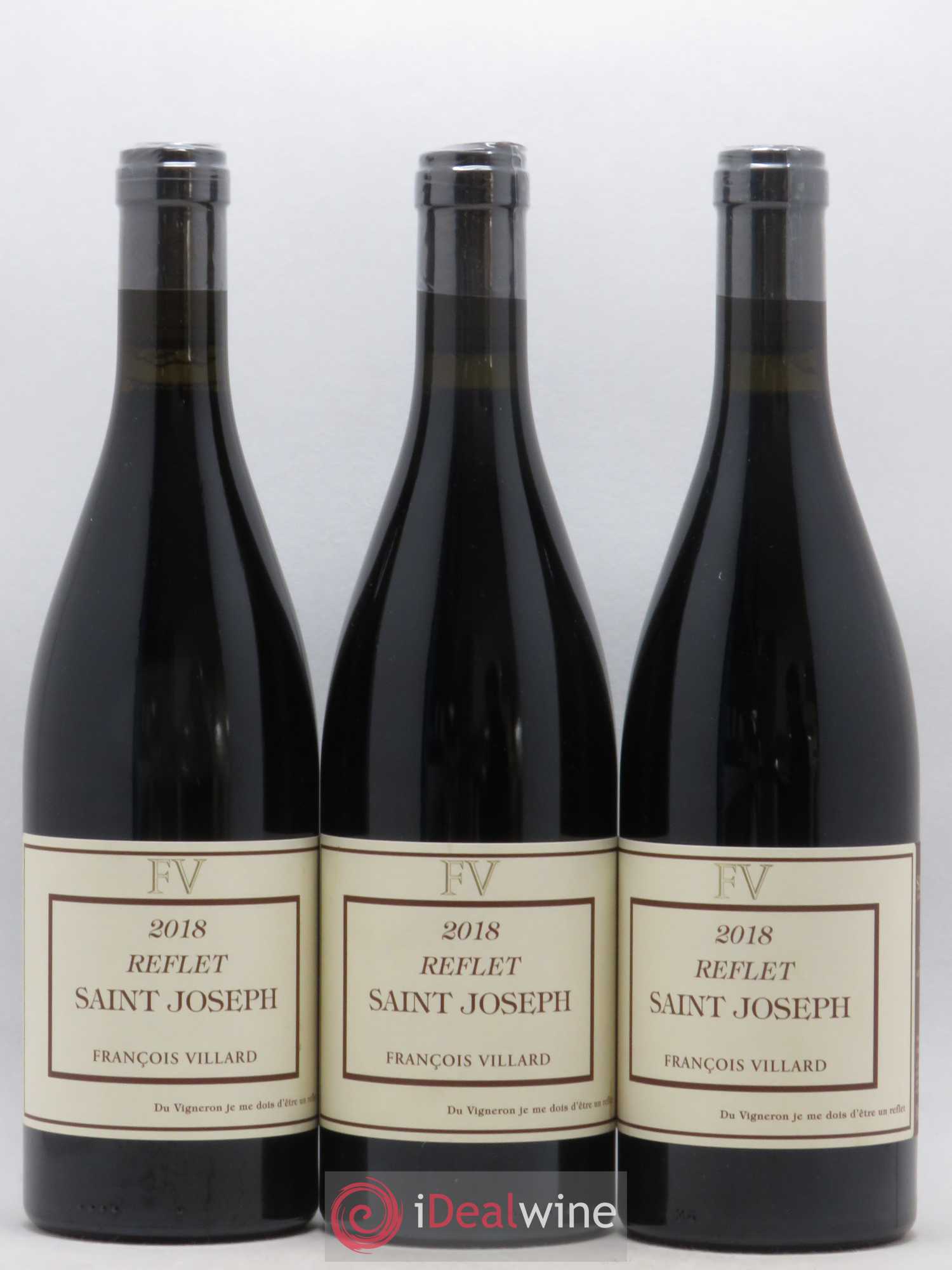 Saint-Joseph Reflet François Villard (sans prix de réserve) 2018 - Lot de 3 bouteilles - 0