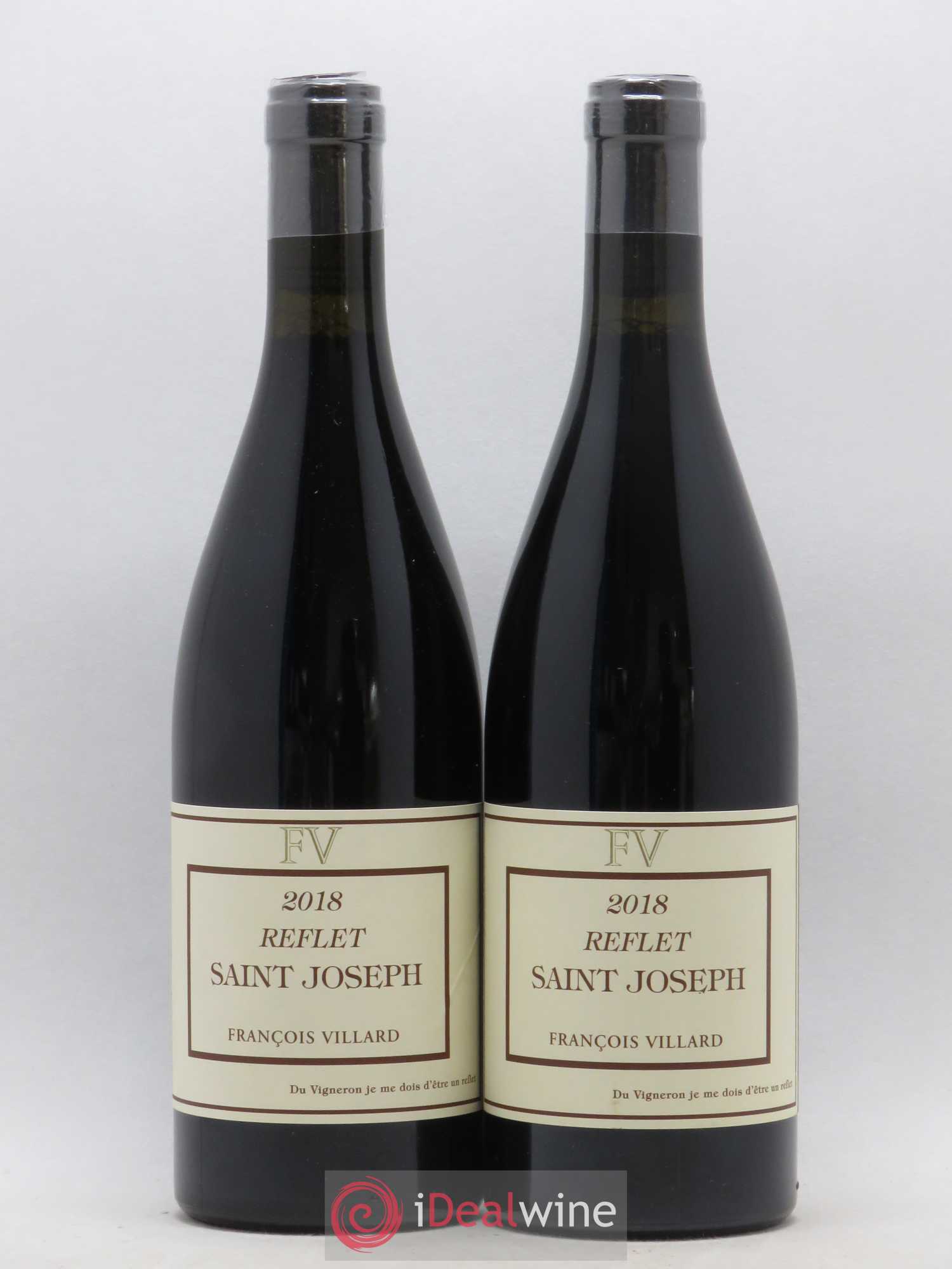 Saint-Joseph Reflet François Villard (sans prix de réserve) 2018 - Lot de 2 bouteilles - 0