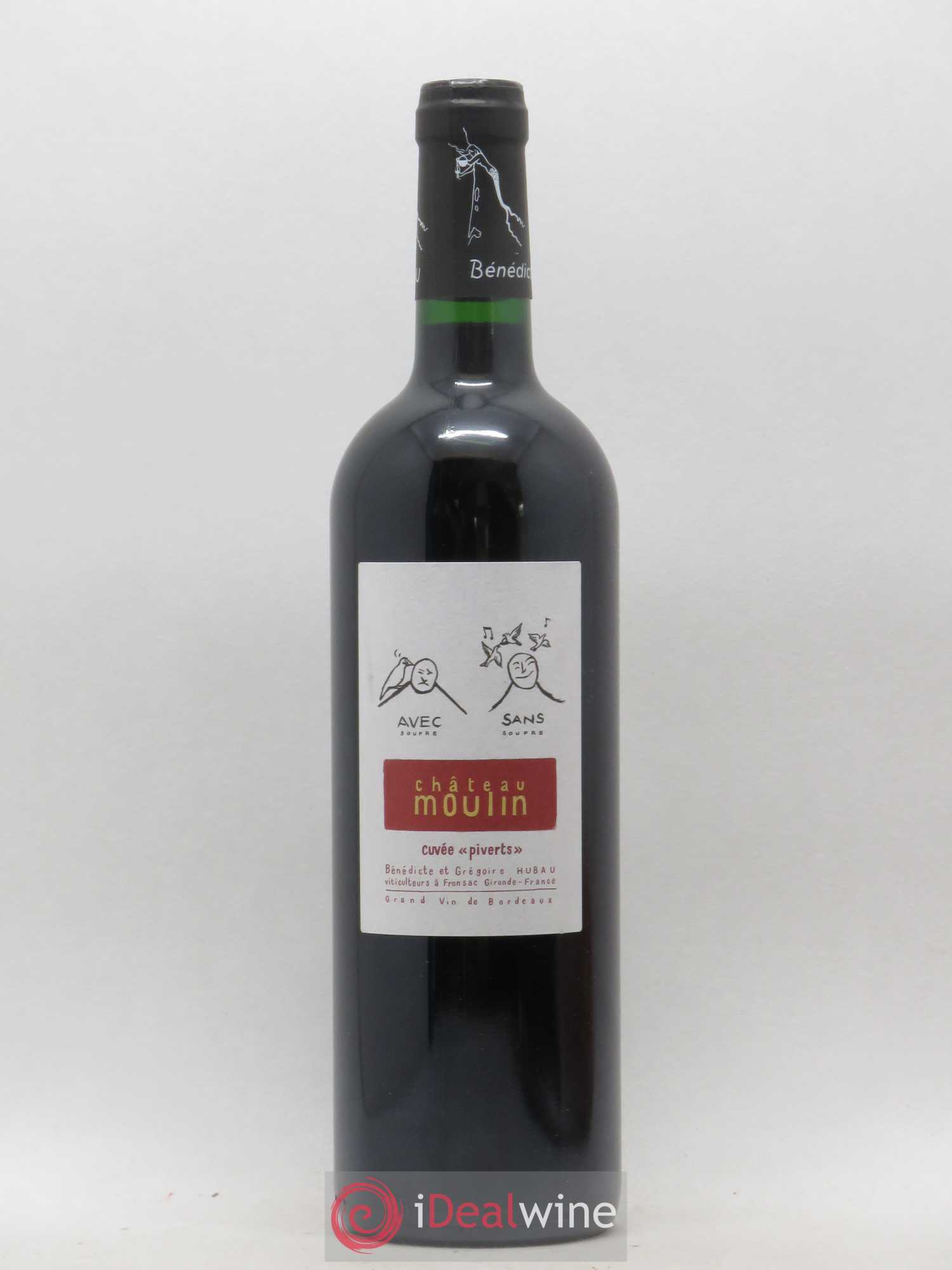 Fronsac Piverts Château Moulin (sans prix de réserve) 2017 - Posten von 1 Flasche - 0