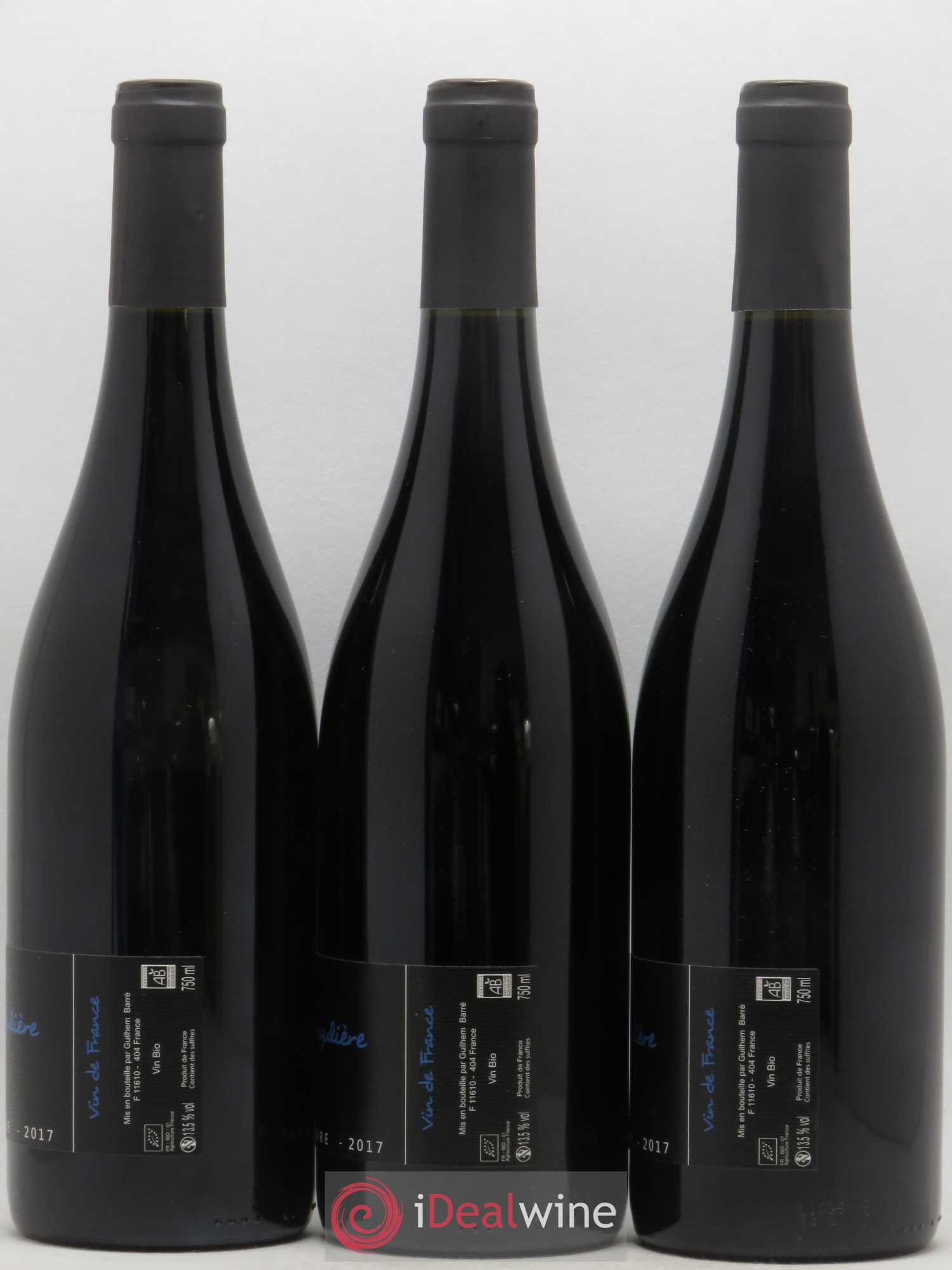 Vin de France Fantaisie Singuliere Guilhem Barre (sans prix de réserve) 2017 - Posten von 3 Flaschen - 1