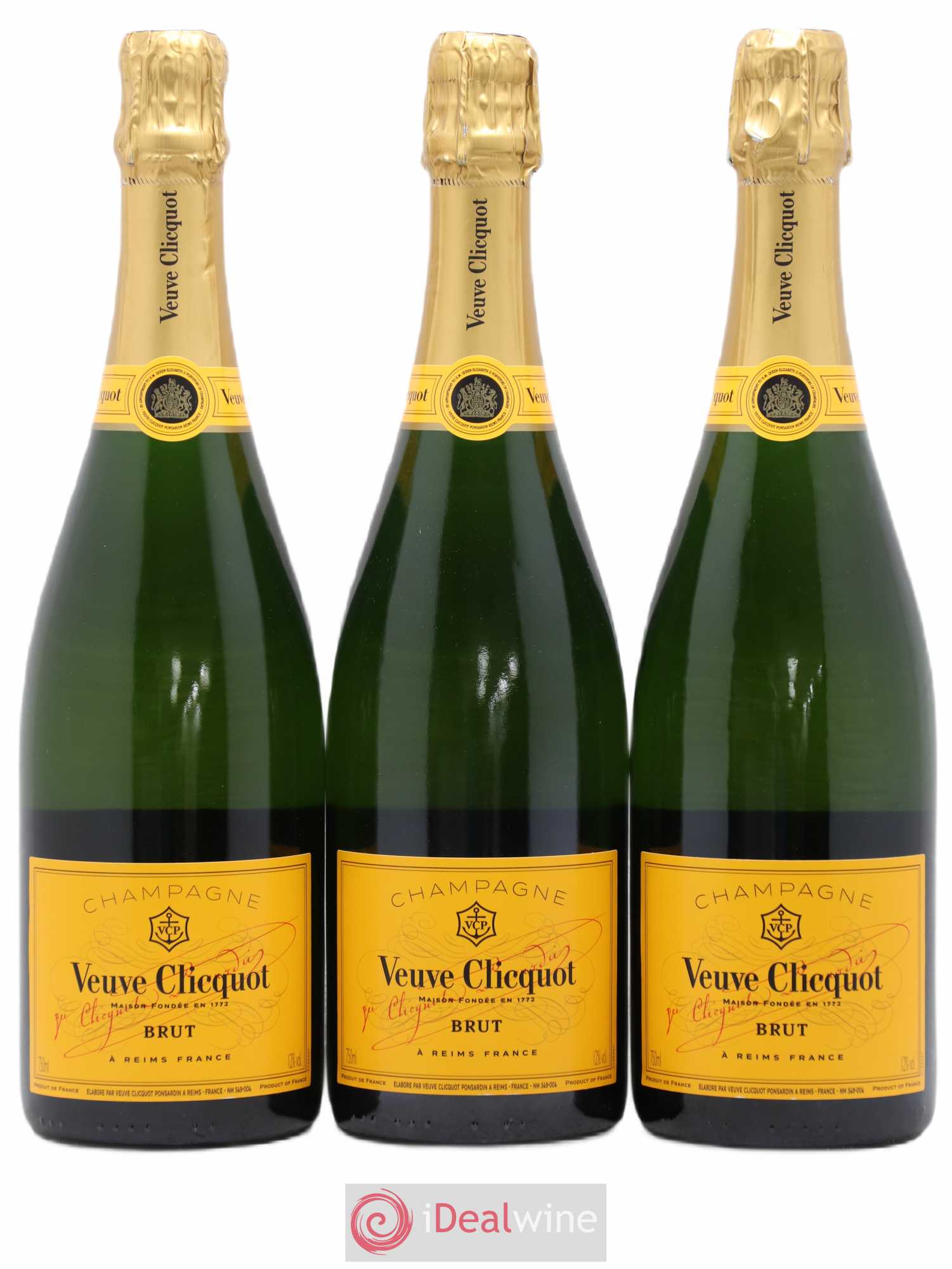 Brut Réserve Veuve Clicquot - Lot de 3 bouteilles - 0
