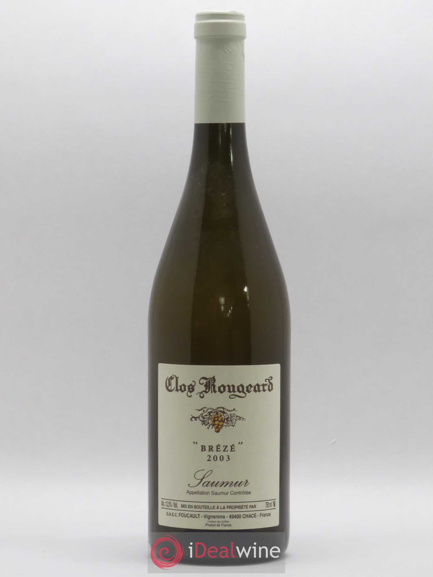 Saumur Brézé Clos Rougeard 2003 - Posten von 1 Flasche - 0