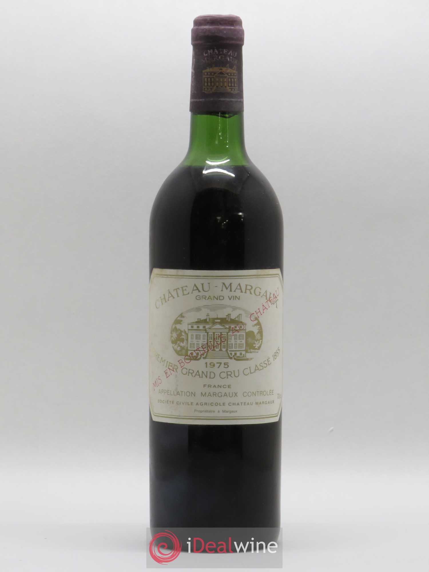 Château Margaux 1er Grand Cru Classé 1975 - Lot de 1 bouteille - 0