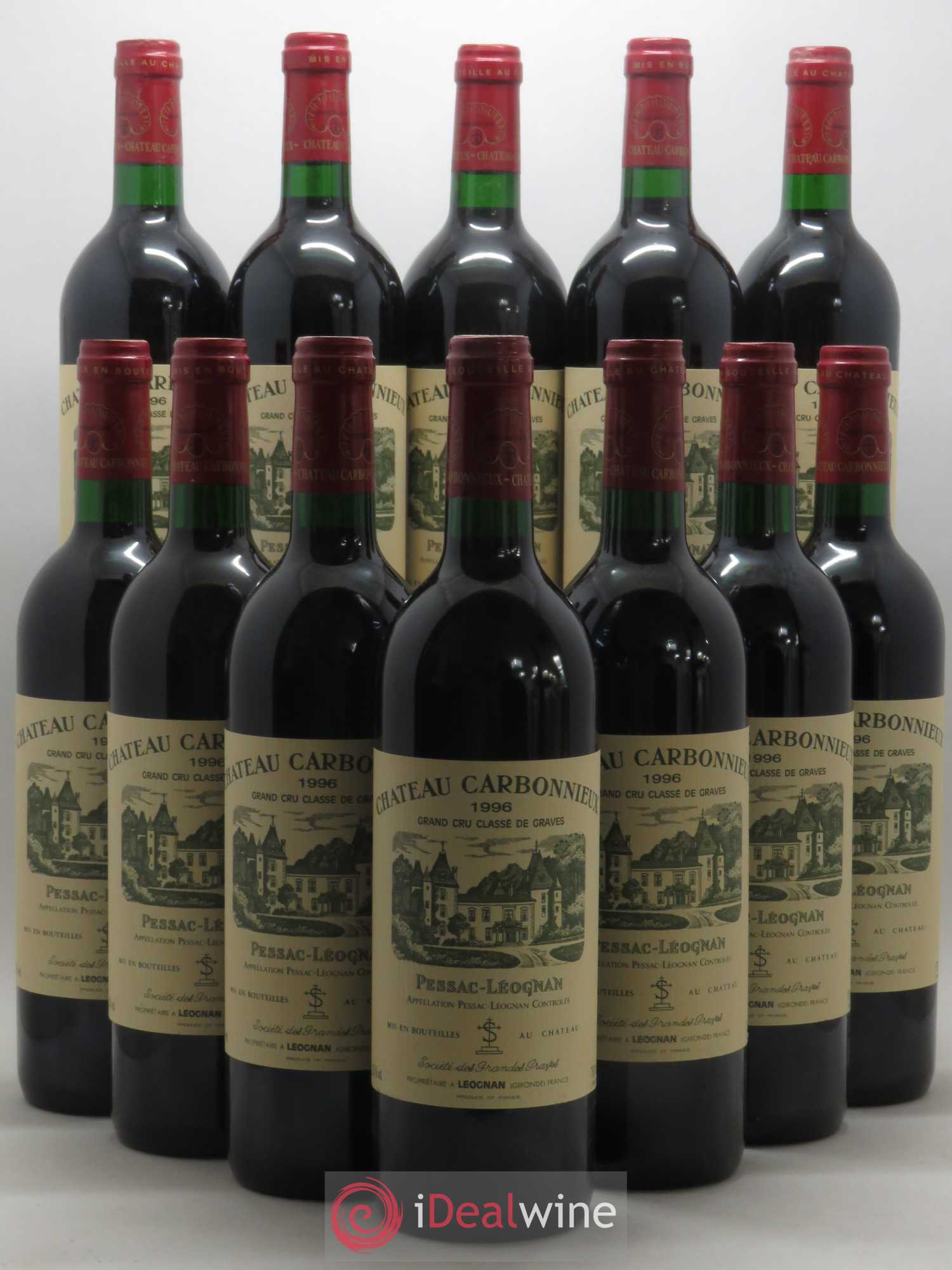 Château Carbonnieux Cru Classé de Graves 1996 - Lot de 12 bouteilles - 0