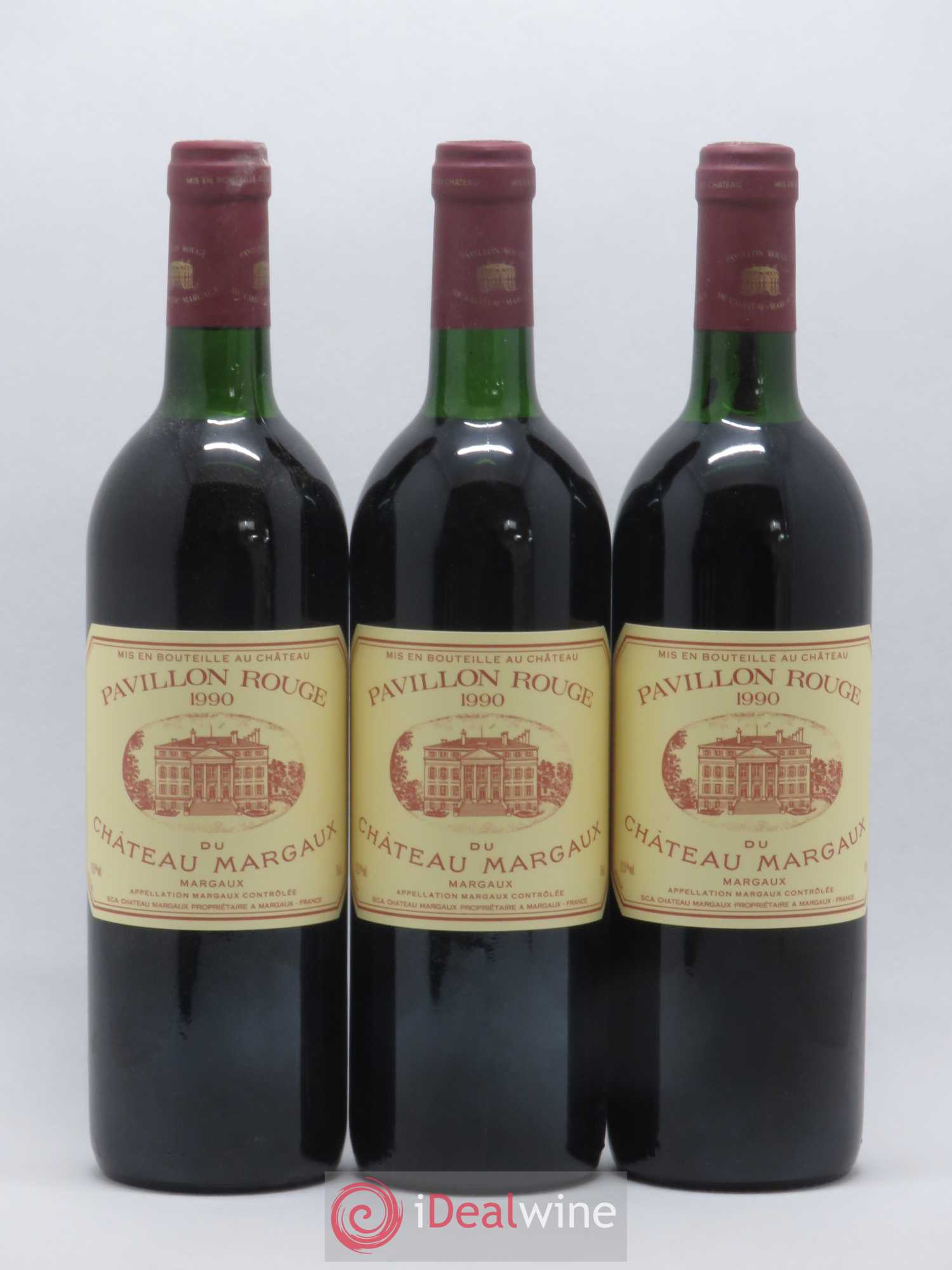 Pavillon Rouge du Château Margaux Second Vin 1990 - Lot de 12 bouteilles - 1