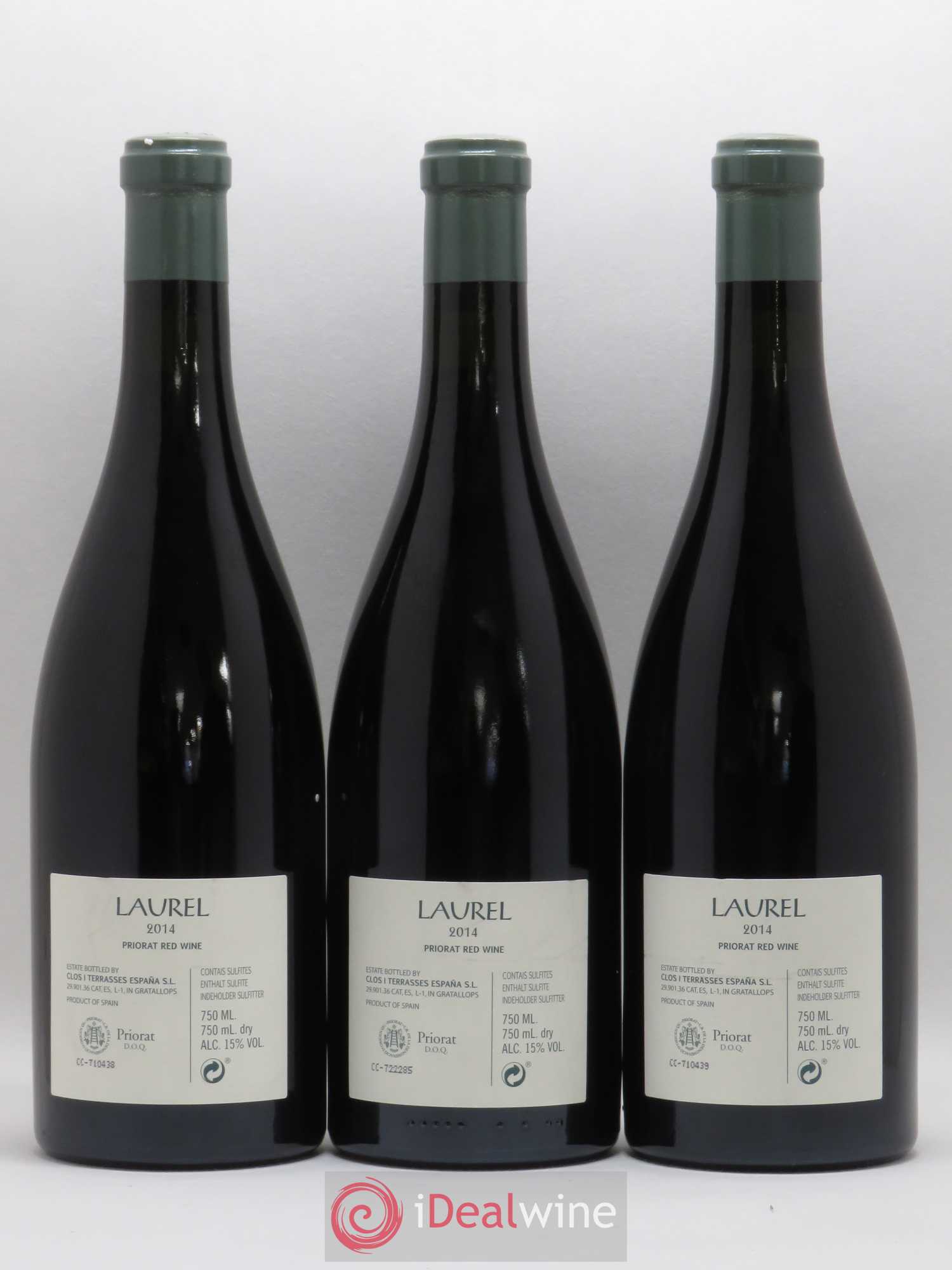 Priorat DOCA Laurel Clos i Terrasses 2014 - Lot de 3 bouteilles - 1