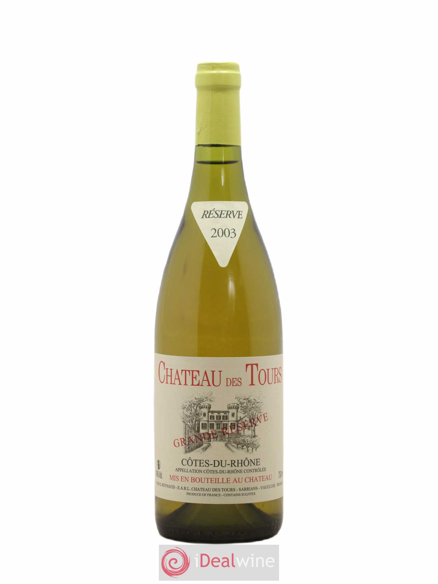 Côtes-du-Rhône Grande Réserve Château des Tours 2003 - Posten von 1 Flasche - 0