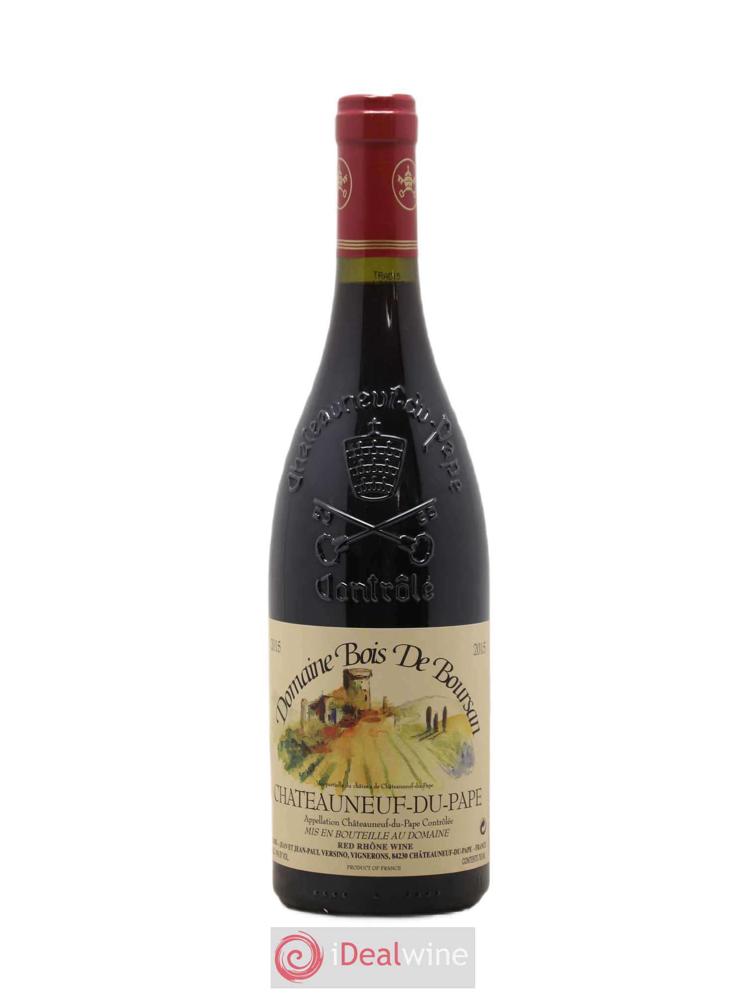 Châteauneuf-du-Pape Domaine Bois de Boursan (Domaine) Jean et Jean-Paul Versino 2015 - Lot de 1 bouteille - 0