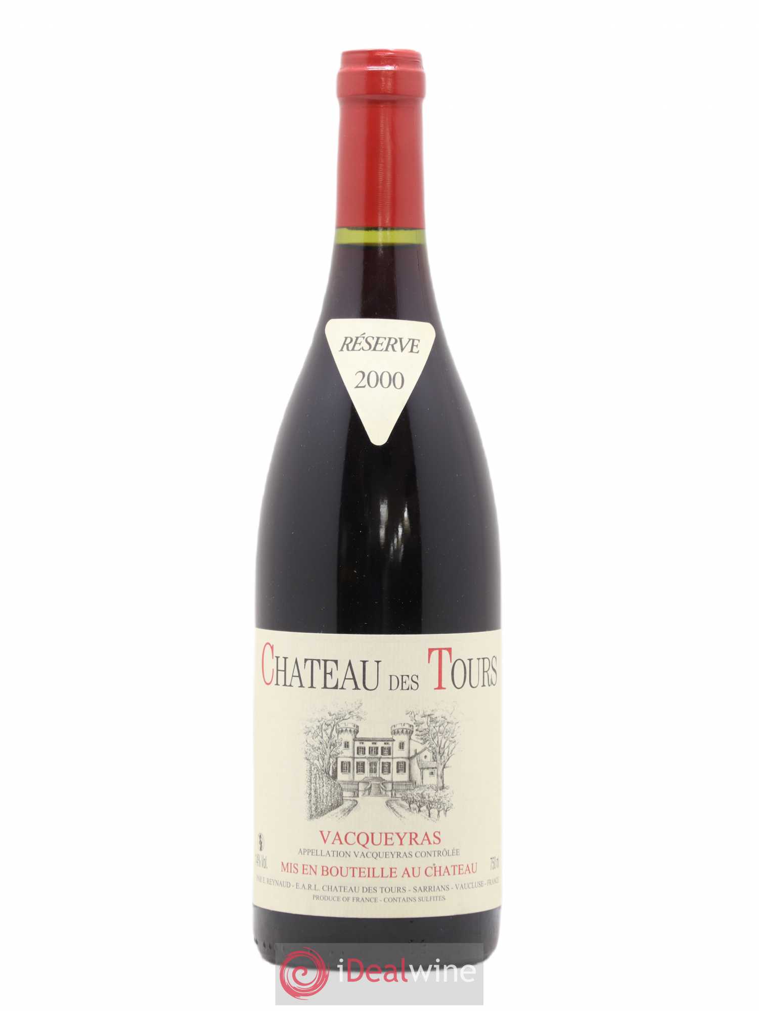 Vacqueyras Château des Tours Emmanuel Reynaud 2000 - Lot de 1 bouteille - 0