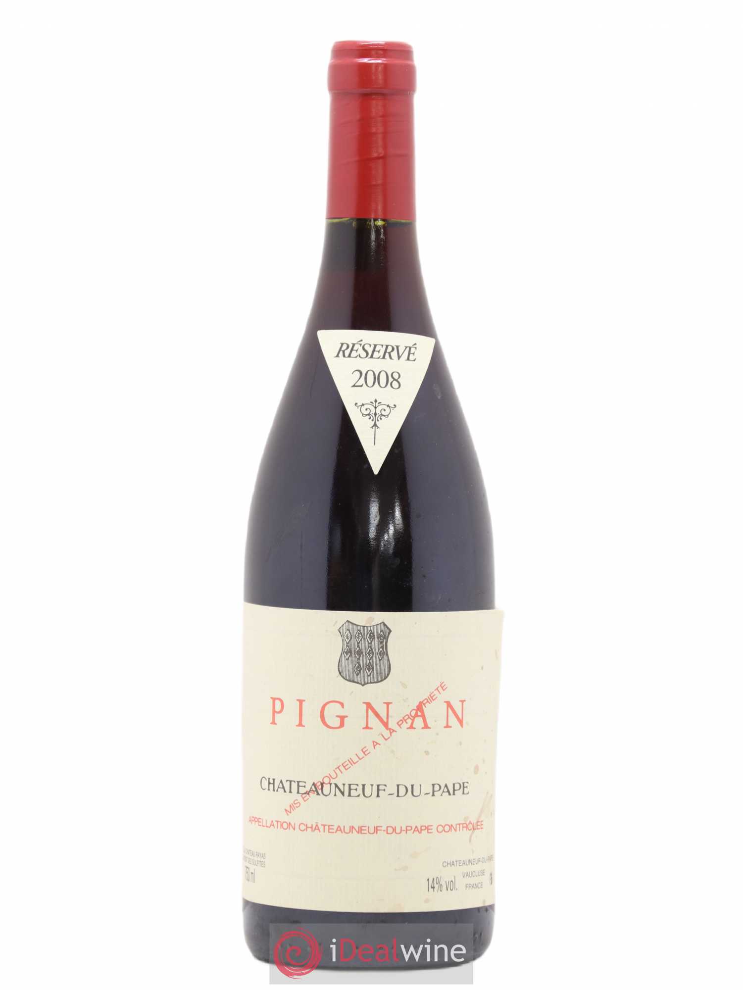 Châteauneuf-du-Pape Pignan Emmanuel Reynaud 2008 - Lot de 1 bouteille - 0