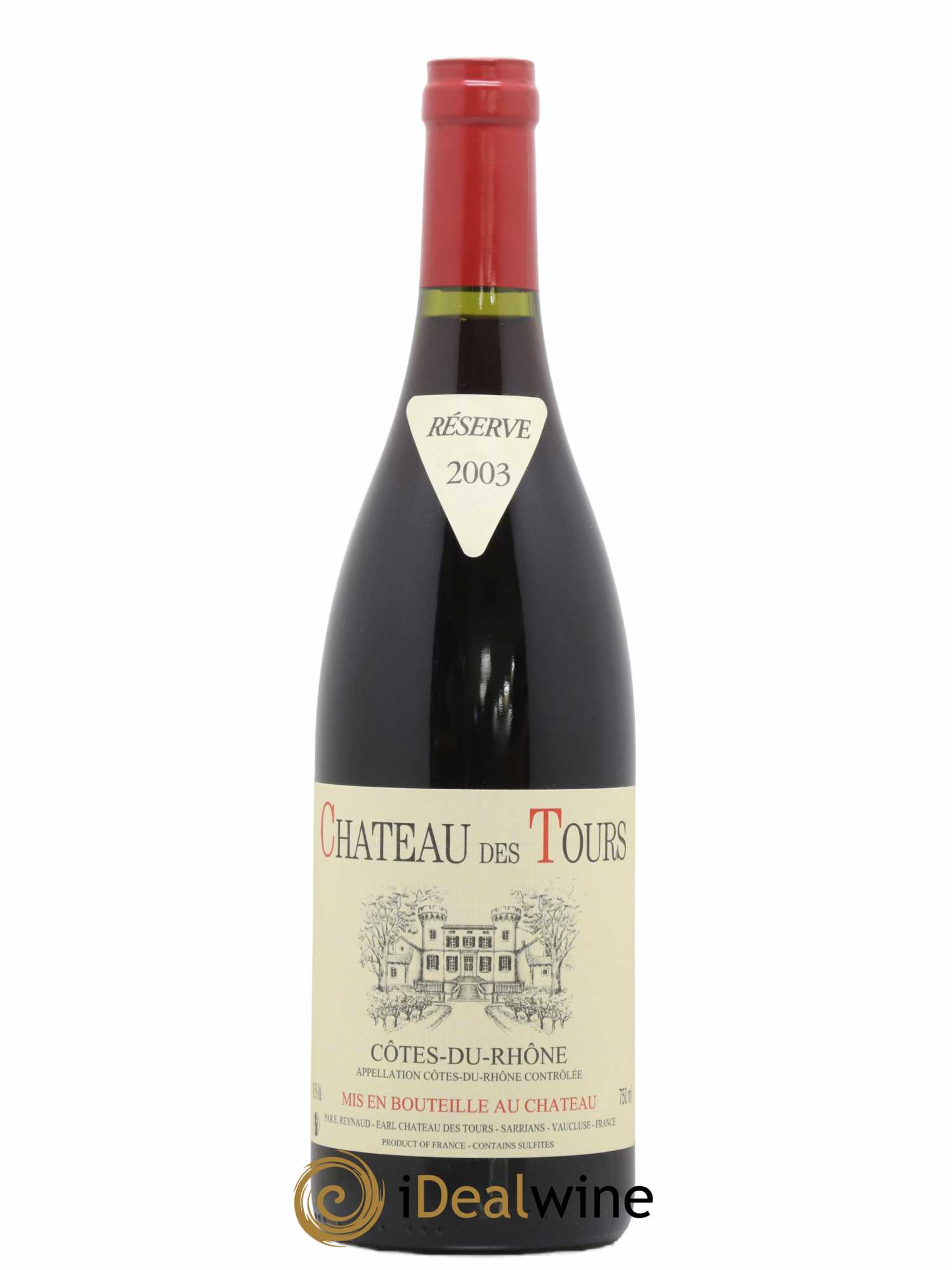 Côtes-du-Rhône Château des Tours Emmanuel Reynaud 2003 - Lot de 1 bouteille - 0