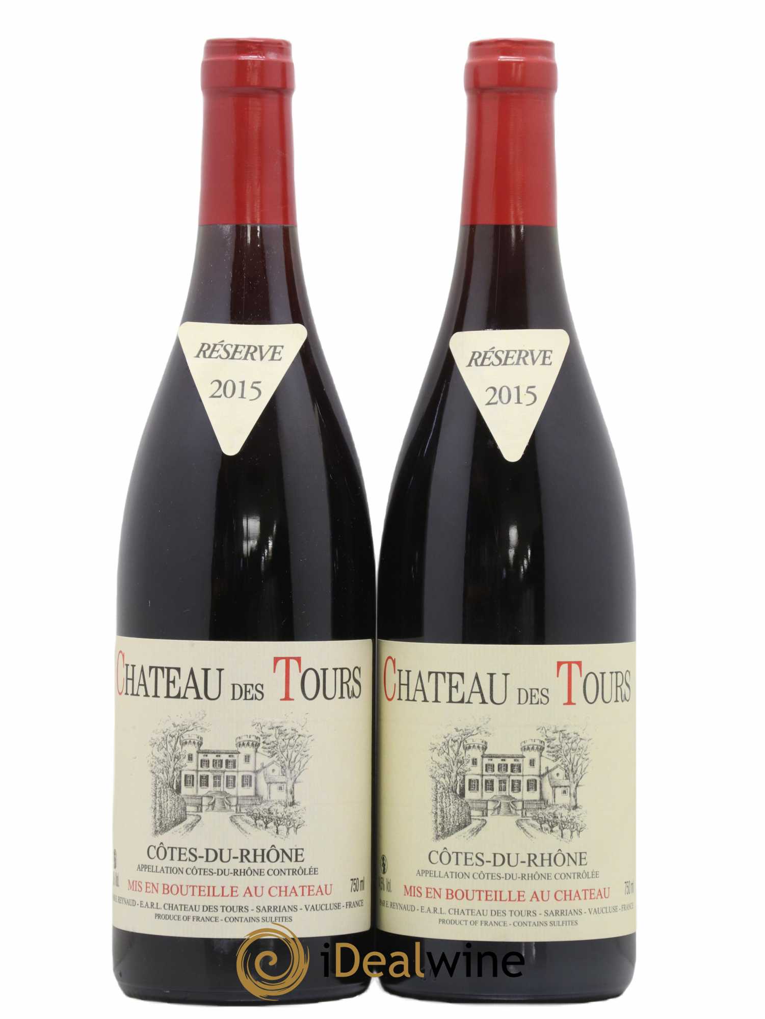 Côtes-du-Rhône Château des Tours Emmanuel Reynaud 2015 - Lot de 2 bouteilles - 0